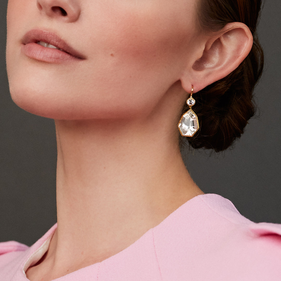 Byzantine Drop Earrings for Women - Vintage Gold Dangle Earrings - Handmade Jewelry for Wedding, Party & Special Occasions