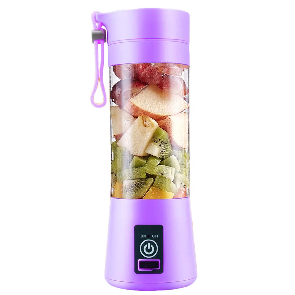 Portable USB Rechargeable Juicer Blender for Fruits and Vegetables | Compact Electric Juice Extractor | Perfect for Home, Office, Gym & Travel | Purple