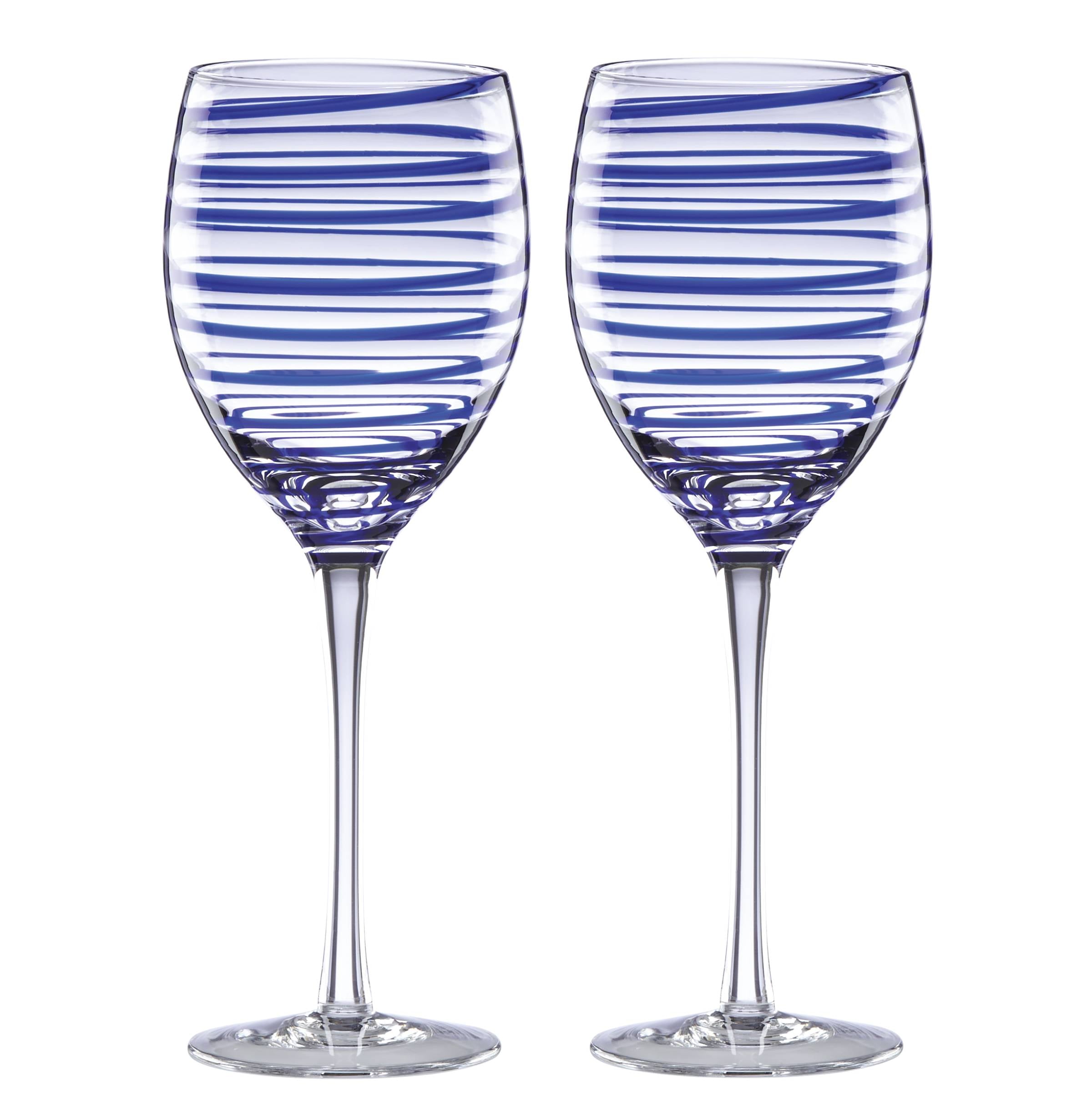 Premium Charlotte Street Wine Glasses Set of 2 - Elegant Crystal Clear Stemware for Red & White Wine - Perfect for Dinner Parties, Romantic Dates & Home Entertaining