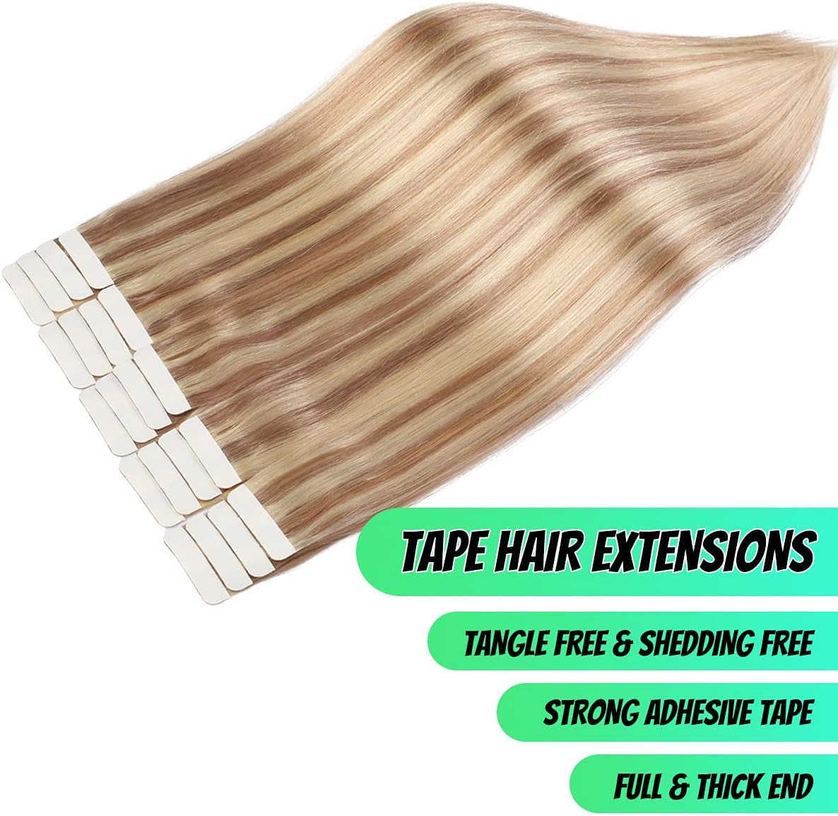 Seamless Skin Weft Tape for Human Hair Extensions - Invisible Hair Integration for Natural Look | Perfect for Daily Wear, Special Occasions & Styling