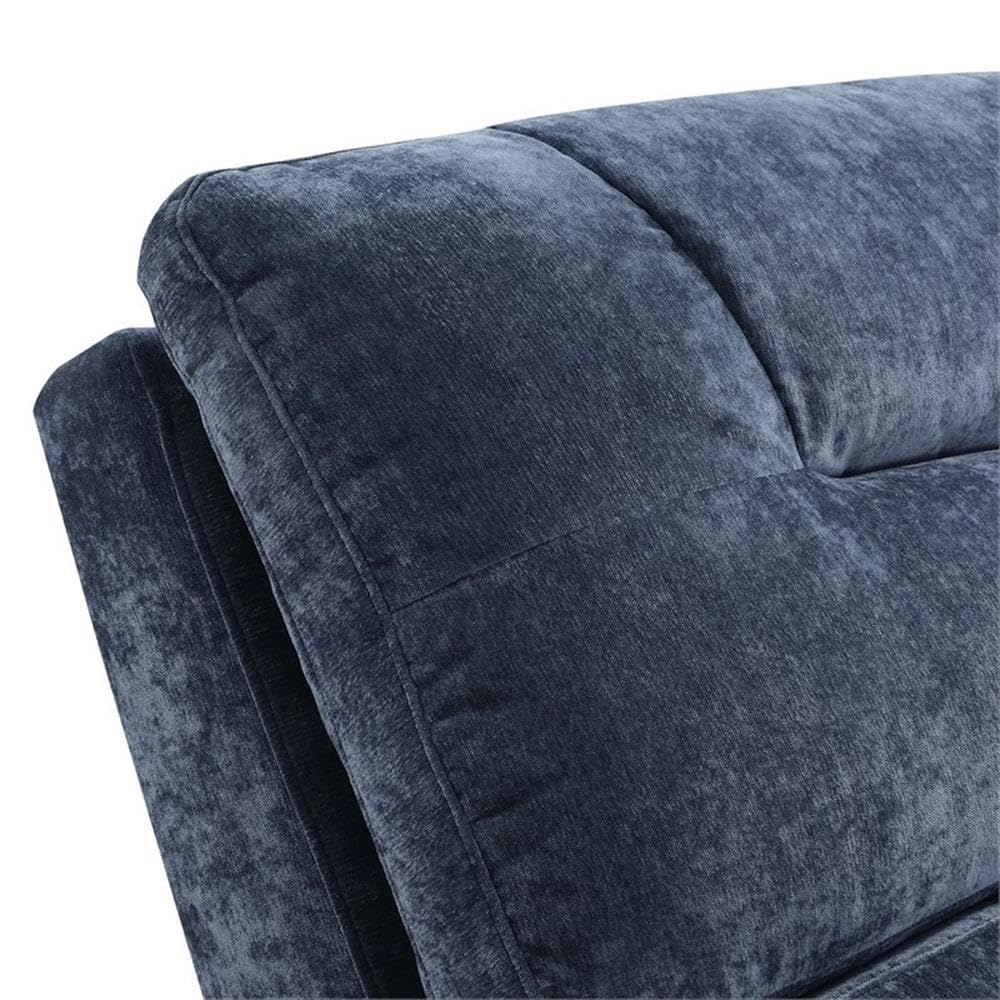 Picket House Furnishings Paulson Chaise Lounge - Comfortable Microfiber Upholstered Living Room Furniture for Relaxing & Lounging - Perfect for Home, Office or Patio Use