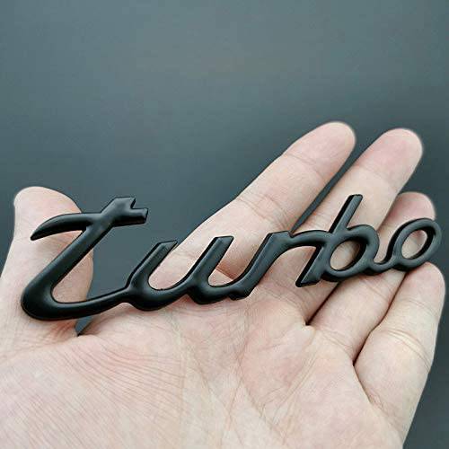 High-Quality Metal Turbo Emblem Badge - Chrome Plated Front & Rear Car Sticker - Perfect for Vehicle Customization & Performance Car Decoration