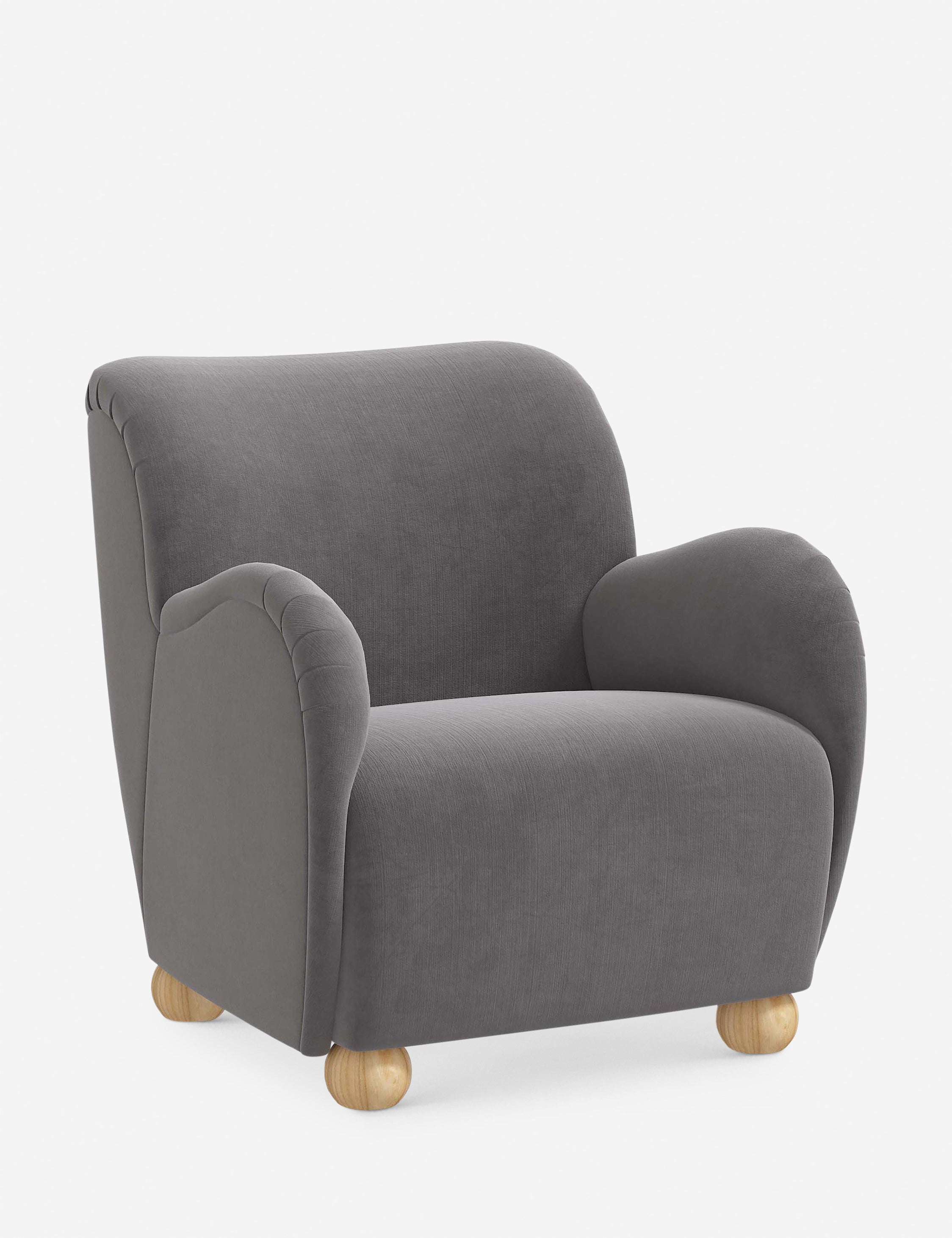 Baird Accent Chair - Modern Upholstered Lounge Chair for Living Room, Bedroom & Office - Stylish Comfortable Reading Chair with Wooden Legs - Perfect for Relaxing, Reading & Decorating Your Home