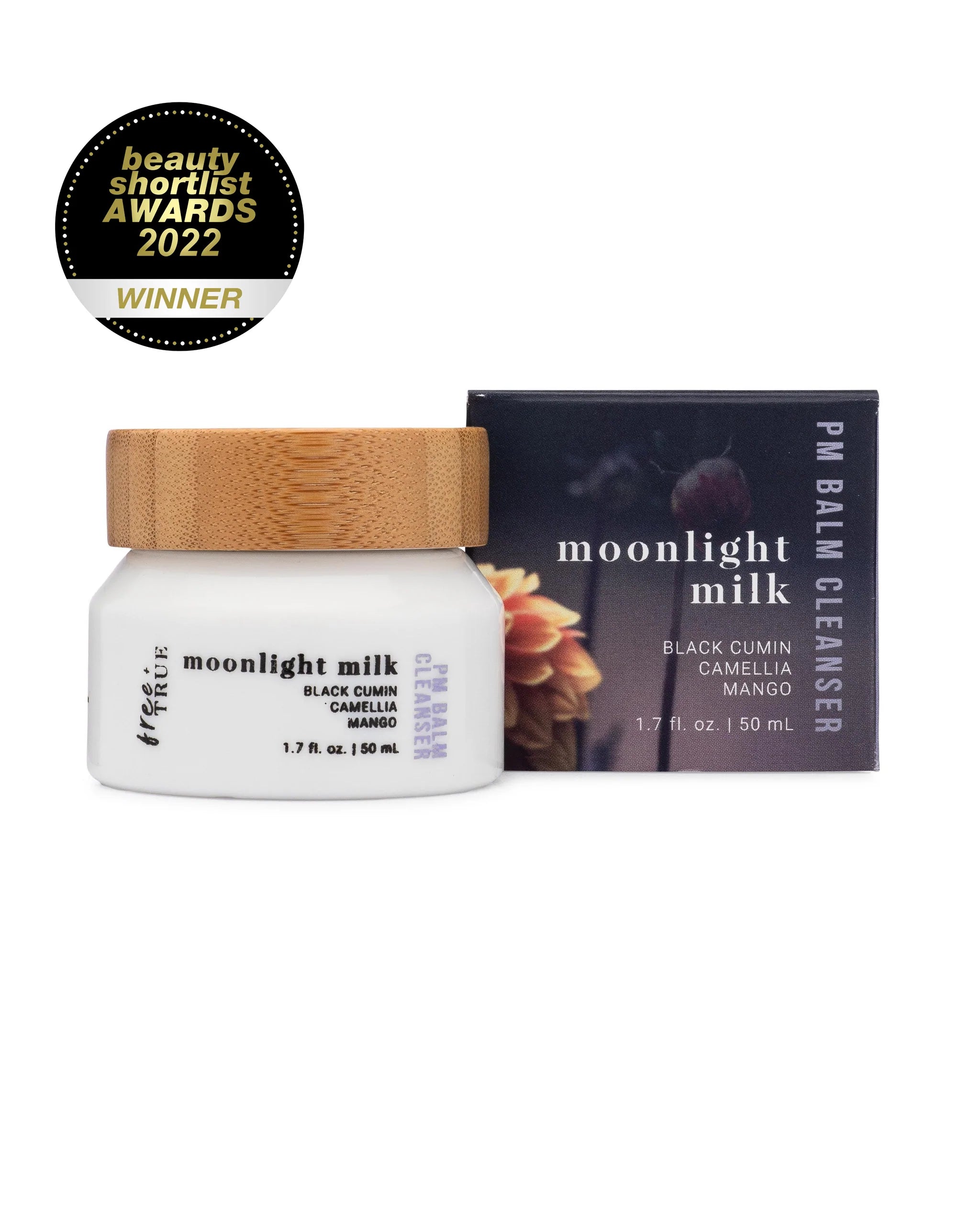 MOONLIGHT MILK PM Balm Cleanser - Gentle Nighttime Makeup Remover & Skin Hydrator for Dry Skin | Perfect for Evening Skincare Routine