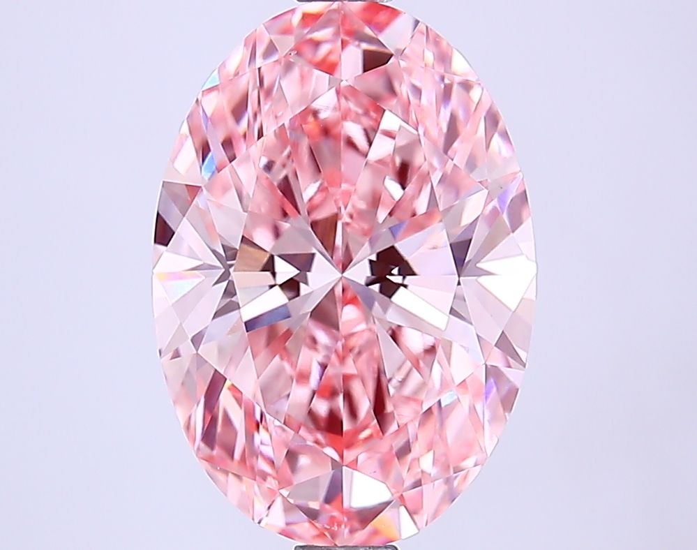 2.8 Carat Oval Cut Fancy Pink Diamond Ring - Elegant Engagement & Wedding Jewelry for Women - Perfect for Proposals, Anniversaries & Special Occasions