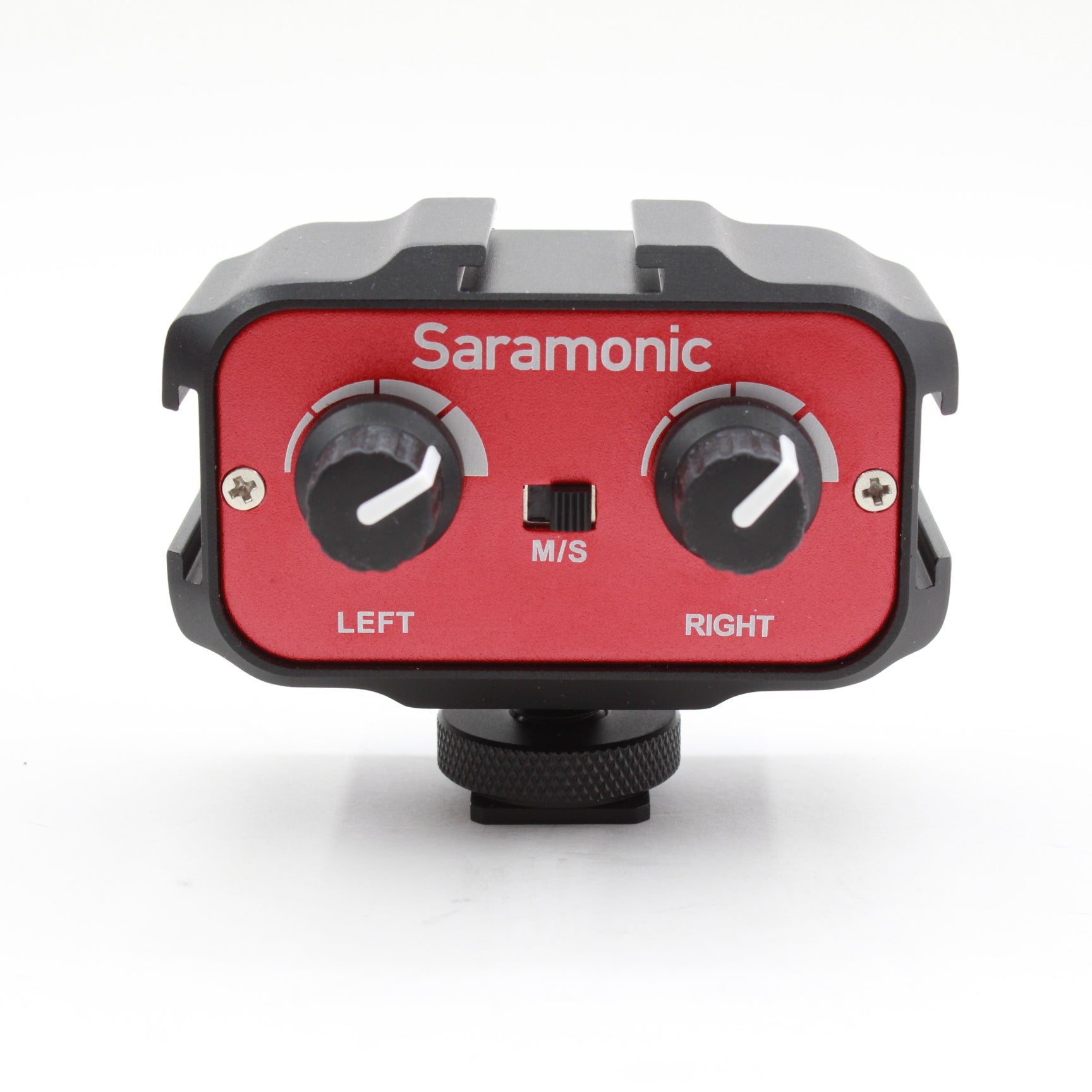 Saramonic SR AX100 Passive 2 Channel Audio Adapter for DSLR Cameras - High Quality Sound Recording for Vlogging, Interviews & Film Making (Open Box Excellent Condition)