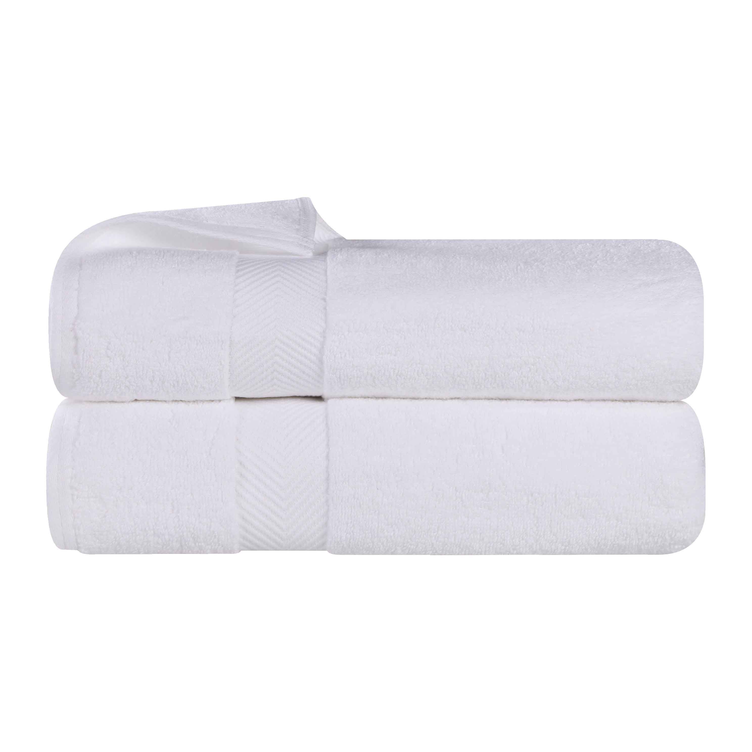 Premium Zero Twist Cotton 2-Piece Bath Towel Set - Ultra Soft & Absorbent - Perfect for Spa, Bathroom & Beach Use