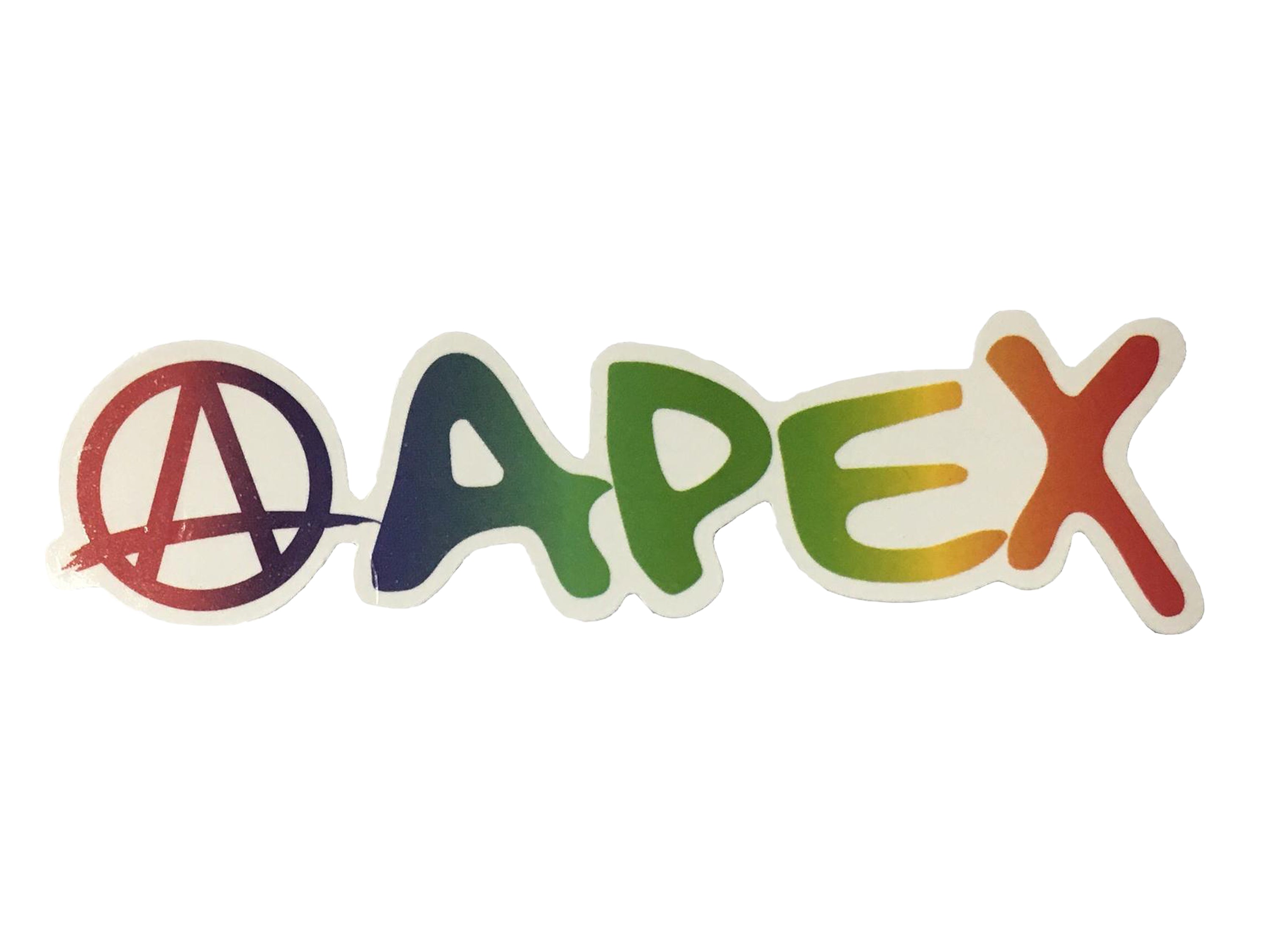 Apex Rainbow Logo Sticker - Waterproof Vinyl Decal for Laptops, Cars, Bikes - Perfect for LGBTQ Pride, Personalization & Decor