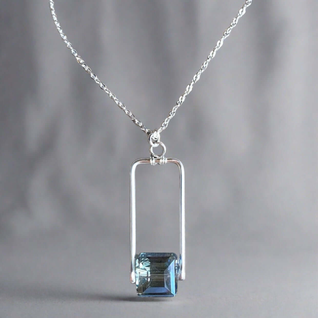 Handmade Crystal Pendant Necklace - Artisan Crafted Jewelry in USA | Elegant Gift for Women, Perfect for Weddings & Special Occasions
