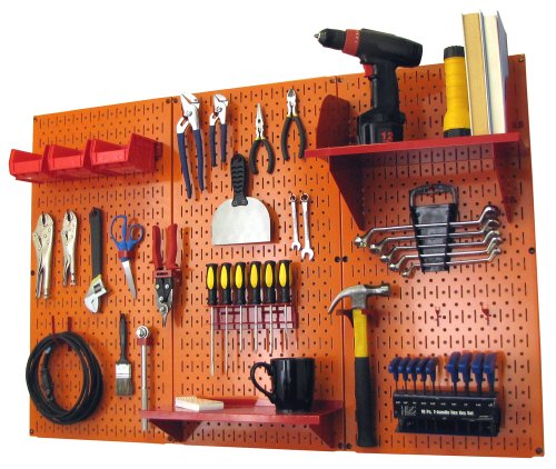 Orange Pegboard Red Accessories