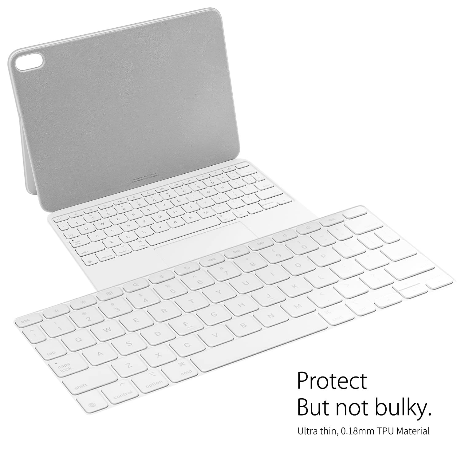 Ultra Thin Transparent Keyboard Cover Protector for iPad Air 11 M3 & Pro 11 M4 (2025 Magic Keyboard) & iPad A16/10th Gen (Magic Keyboard Folio) with Function Keys - Perfect for Work, Travel & Home Office Use