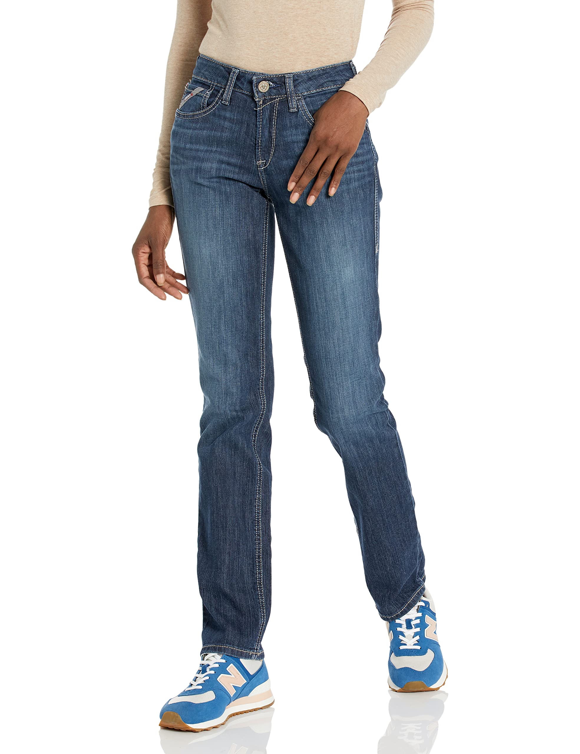 Ariat Women's FR Perfect Rise DuraLight Stretch Avelynn Slim Leg Jean - Comfortable & Durable Work Pants for Riding, Farming & Outdoor Activities