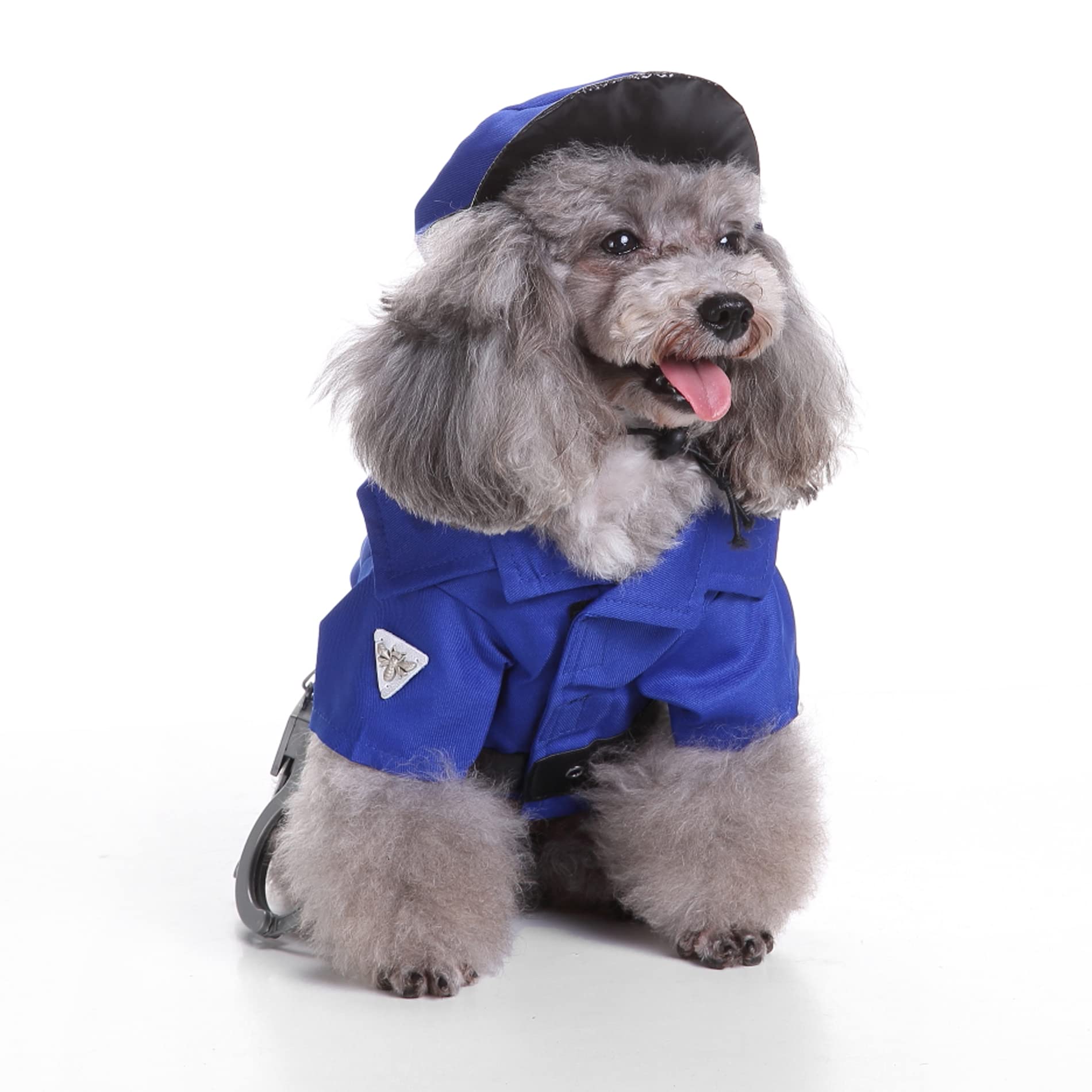 Cute Detective Dog Costume for Halloween - Pet Cosplay Fashion Dress & Suit for Small, Medium, Large Dogs (3-18lb) - Perfect for Halloween Parties, Photo Props & Pet Decorations