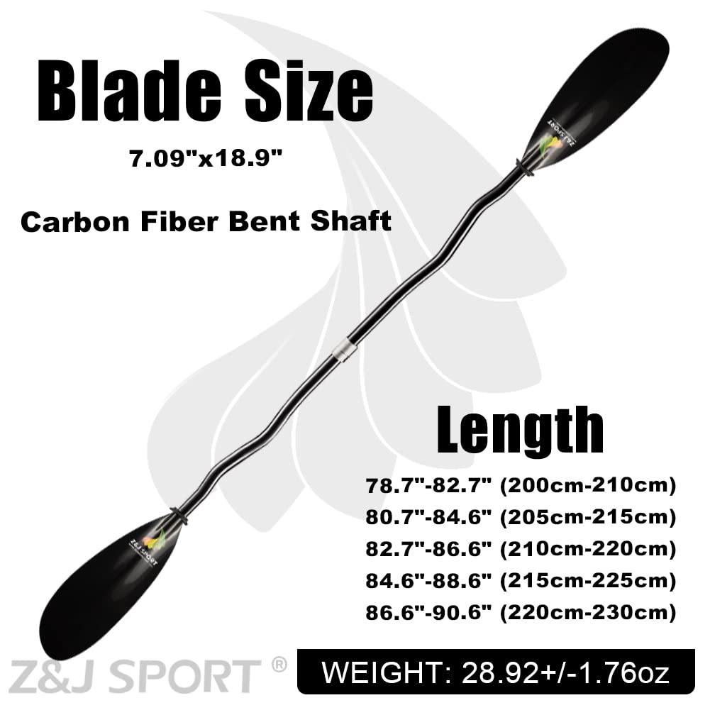 Premium Full Carbon Sea Kayak Paddle with Adjustable Length & Paddle Bag - Lightweight Touring Kayak Oar for Ocean, River & Lake Kayaking | Perfect for Recreational Paddling, Fishing & Water Sports Adventures