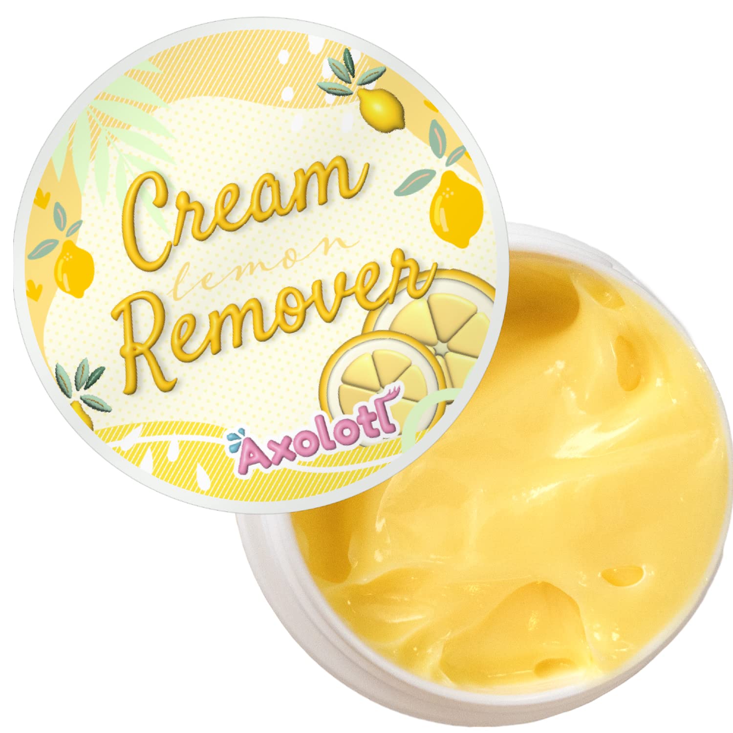 Axolotl Eyelash Extension Cream Remover 15g (0.51 fl oz) - Gentle & Effective Lash Glue Remover for Sensitive Skin | Low Irritation | Professional Lash Extension Supplies | Perfect for Salon & Home Use (Lemon Scent)