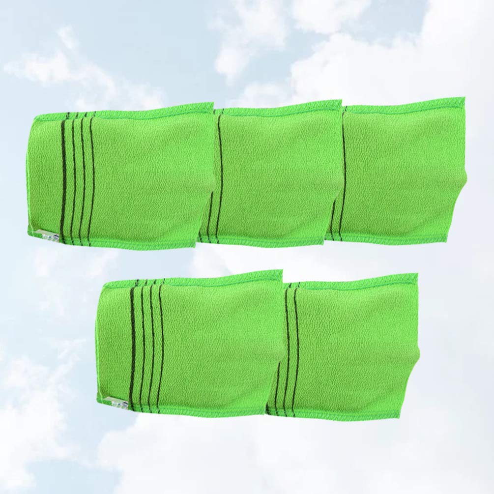 Healifty 5-Pack Exfoliating Glove Mitts - Body Scrub Mitt for Smooth Skin, Bath & Shower Exfoliator, Reusable Wash Cloth for Dead Skin Removal - Perfect for Spa, Home Use & Gift Ideas