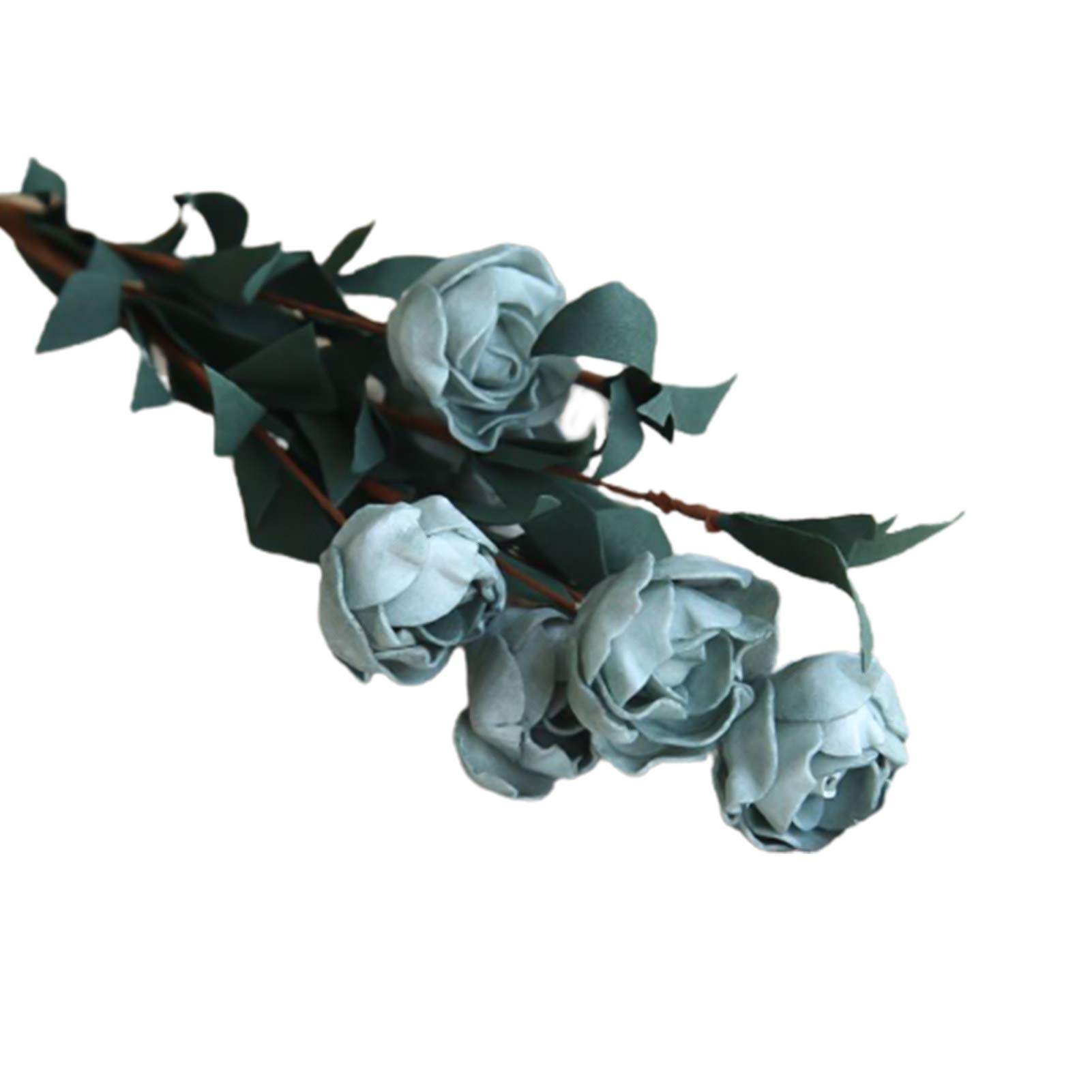 Realistic Artificial Roses - 12 Pack Grey PE Bridal Flowers for Wedding Bouquets, Centerpieces, DIY Home & Office Decor - Lifelike Faux Roses for Table Arrangements, Party Decorations, and Gift Wrapping