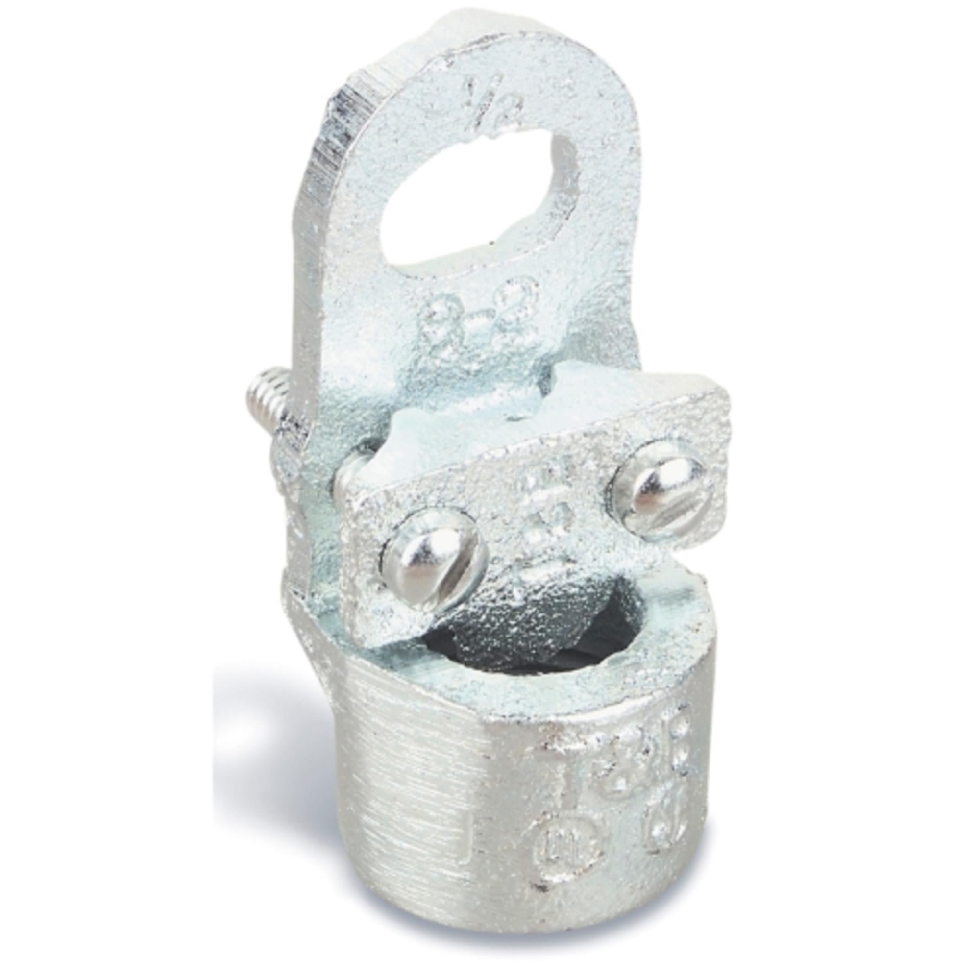 Thomas & Betts 3950 1-Inch Malleable Iron 2-Screw Grounding Clamp - Heavy Duty Electrical Ground Clamp for Copper Wire, Secure Connection for Outdoor/Indoor Electrical Systems, Ideal for Home Wiring and Industrial Applications