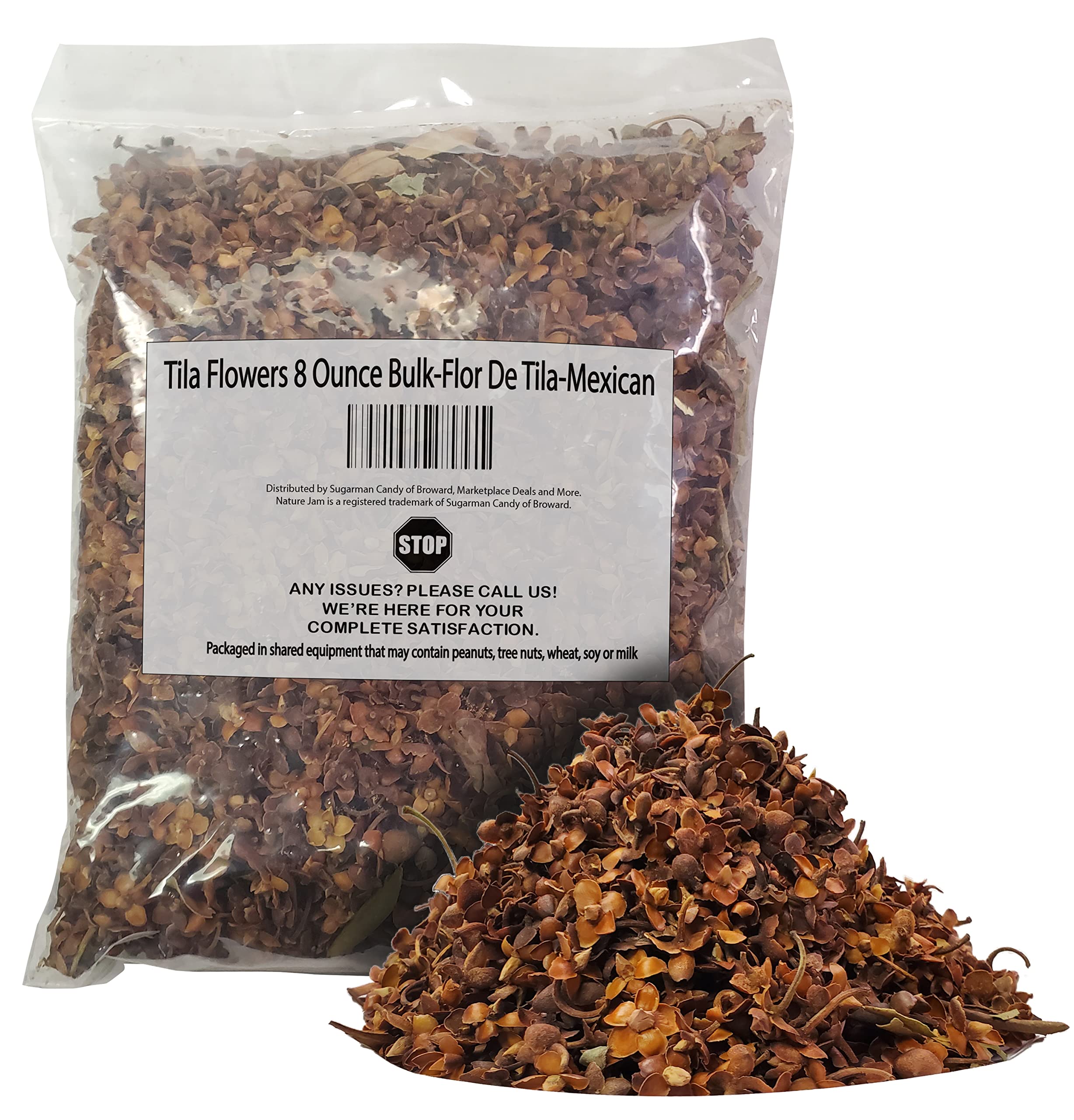 Premium Tila Flowers (Flor De Tila) 8oz Bulk - 100% Natural Mexican Linden Tea - Perfect for Relaxation, Stress Relief & Herbal Tea Blends