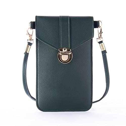 Touch Screen Crossbody Purse for Women - Mini Messenger Shoulder Bag with Phone Pocket & Credit Card Slots | Hands-Free Convenience for Shopping, Travel & Daily Use
