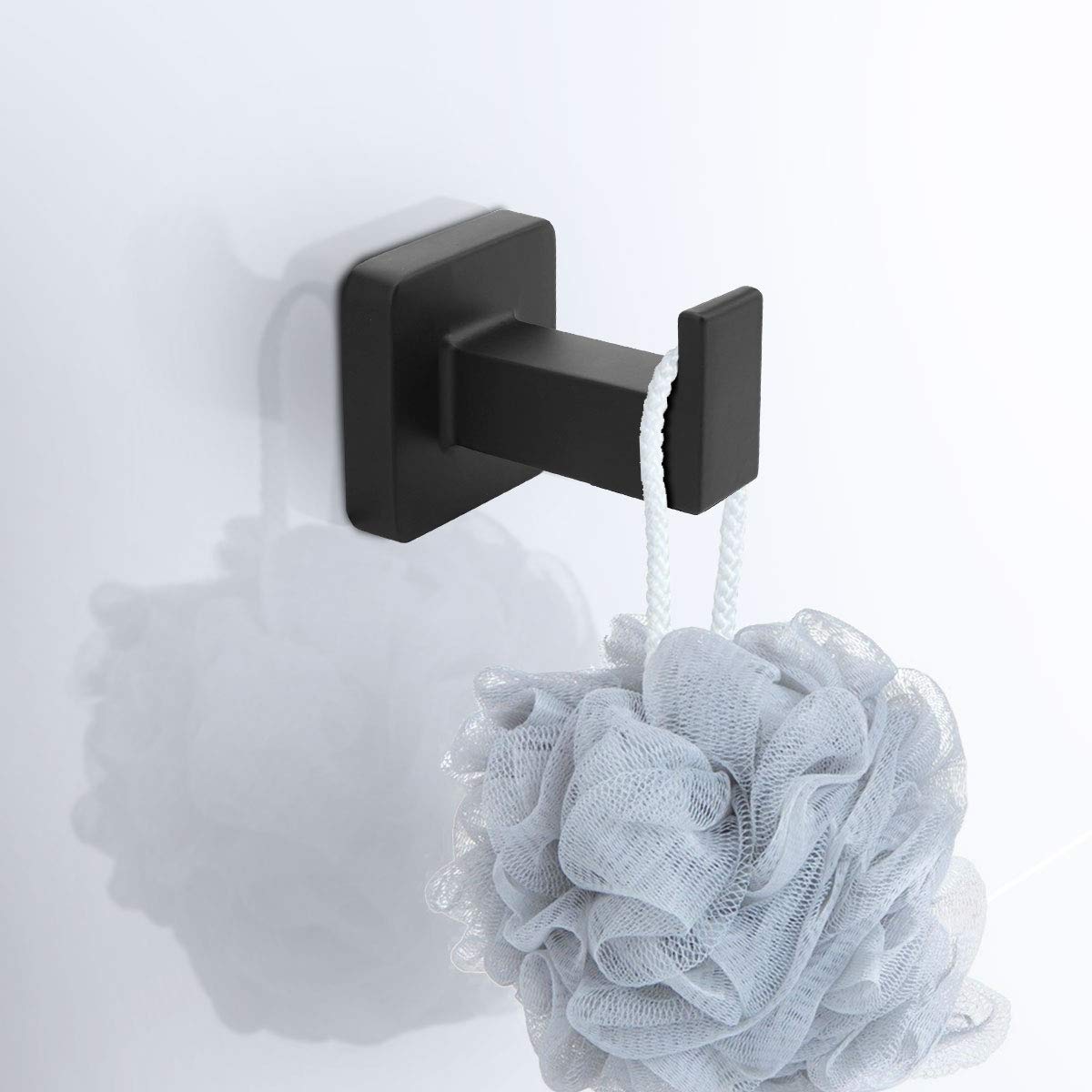 Matte Black Bathroom Hardware Set - 4 Piece Towel Bar Set with 17