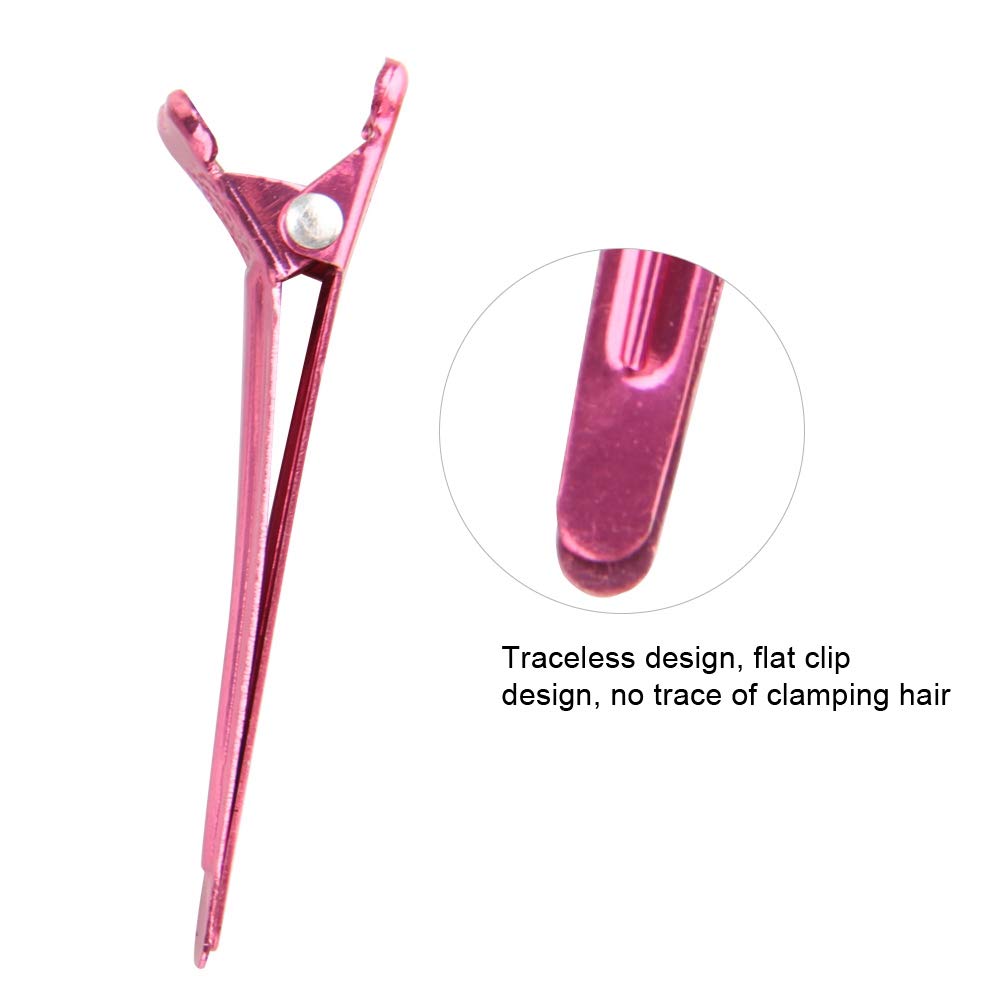 Professional Aluminum Duckbill Hair Clips for Salon Styling - Strong Hold Hair Styling Accessories for Thick & Thin Hair - Perfect for Haircuts, Updos & Braiding