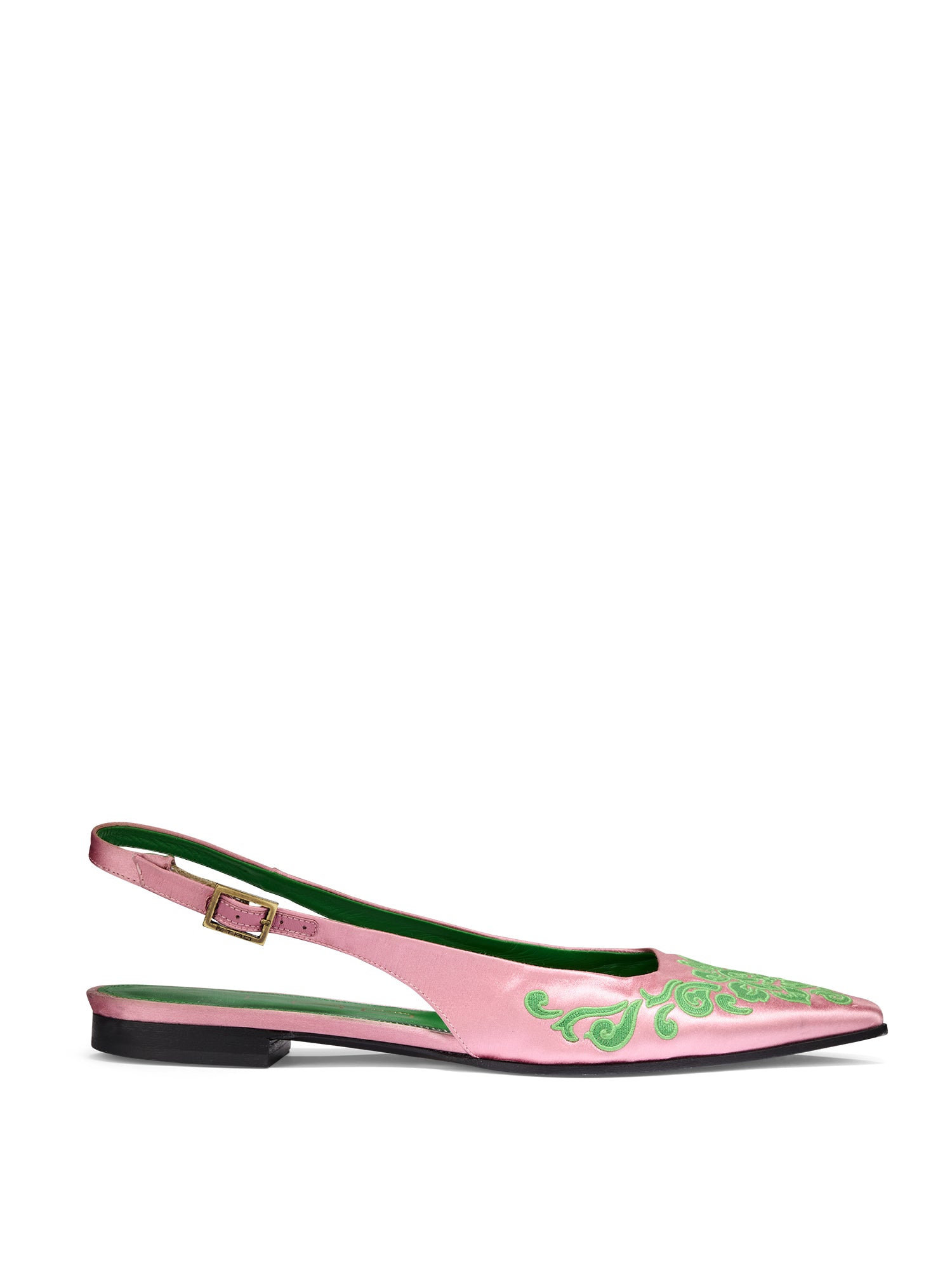 Raine Women's Silk Slingback Flats - Comfortable & Elegant Low Heel Shoes for Work, Party & Daily Wear