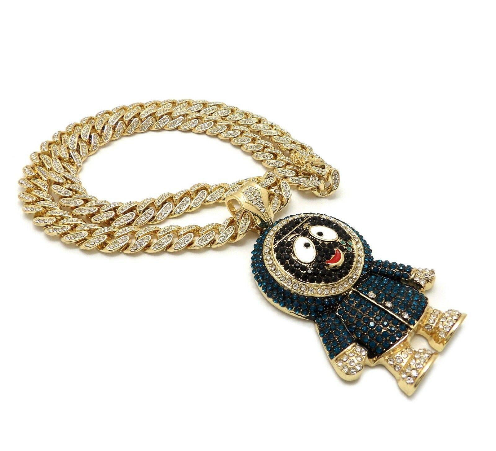 Iced Brick Squad Eskimo Pendant & 12mm 30