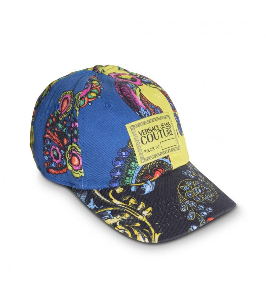 Versace Jeans Couture Multicolor Unisex Hat with Vibrant Print - Stylish & Trendy Accessory for Men & Women - Perfect for Casual Outfits, Streetwear & Fashion Statements