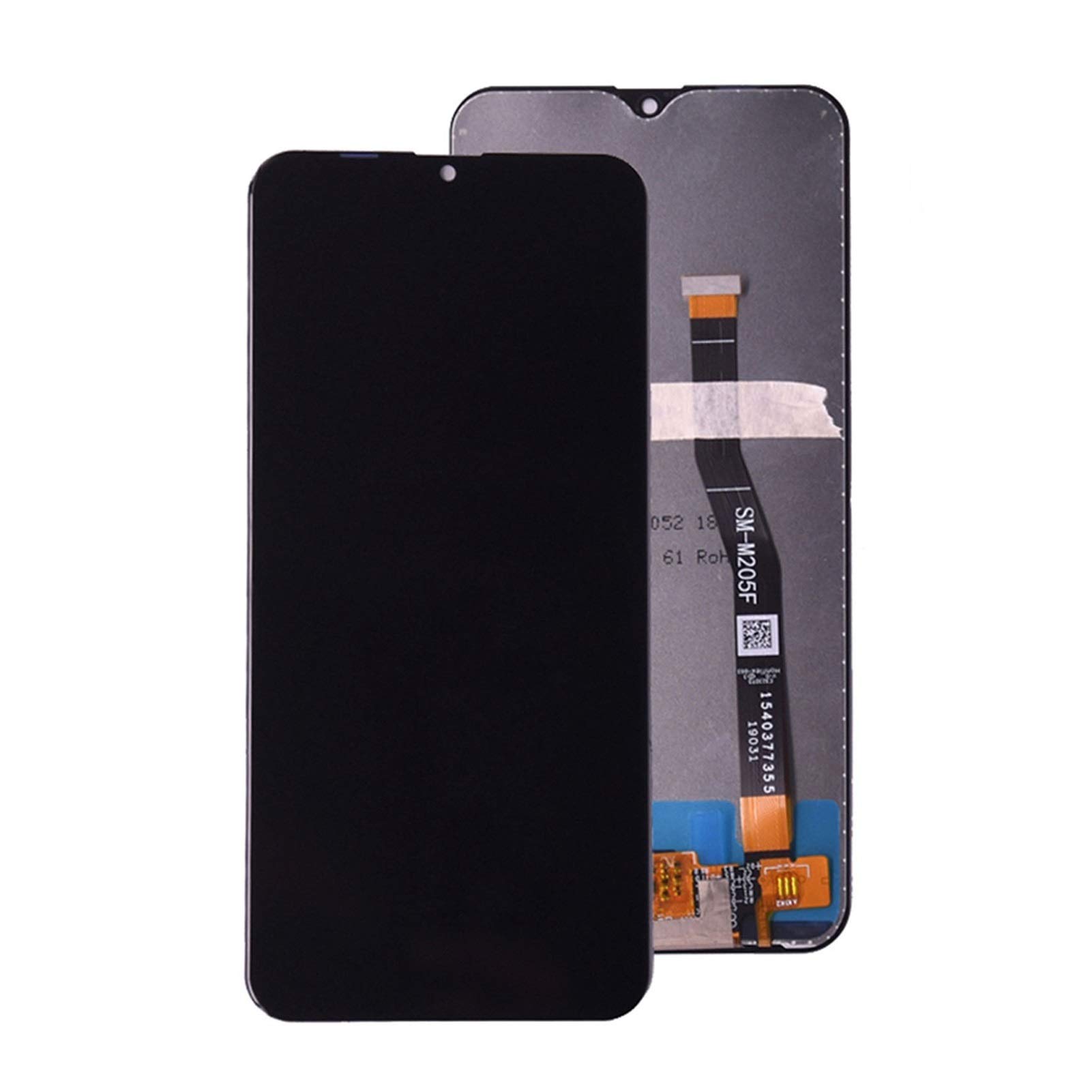 Original Samsung Galaxy M20 M205 M205F SM-M205F/DS LCD Display Touch Screen Digitizer Assembly - Black | Replacement Screen for Cracked/Damaged Display | Perfect for DIY Phone Repair & Screen Replacement