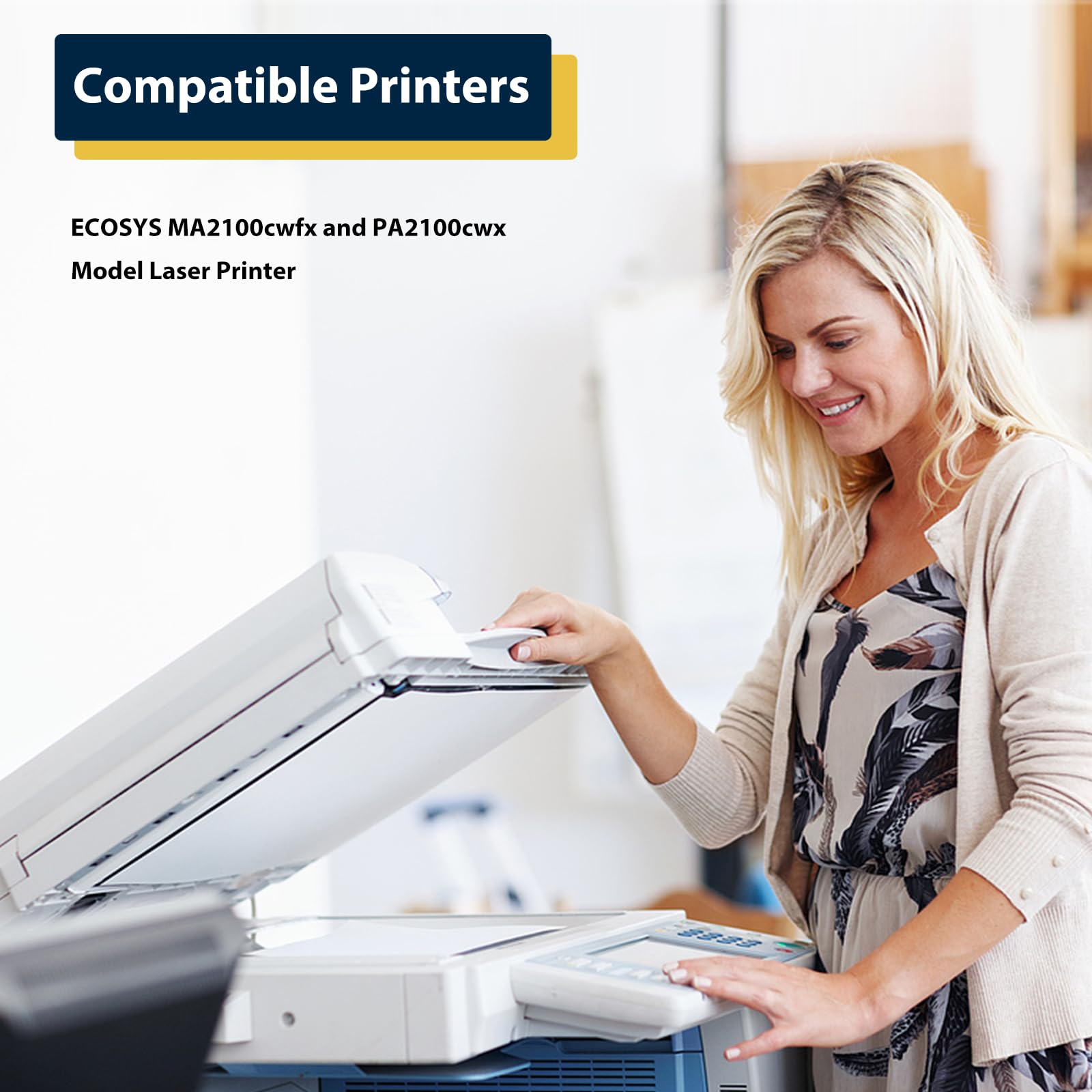 High-Quality TK-5442 Toner Cartridge 4-Pack (Black/Cyan/Magenta/Yellow) - Compatible with Kyocera ECOSYS MA2100cwfx & PA2100cwx Laser Printers - Perfect for Office Printing, School Projects & Home Office Use
