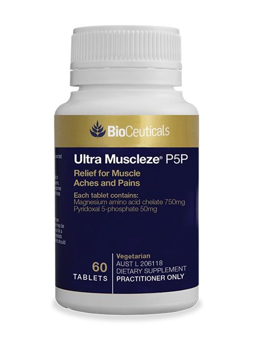 BioCeuticals Ultra Muscleze P5P - Premium Vitamin B6 Supplement for Muscle Recovery & Nerve Support | Post-Workout, Athletic Performance & Stress Relief