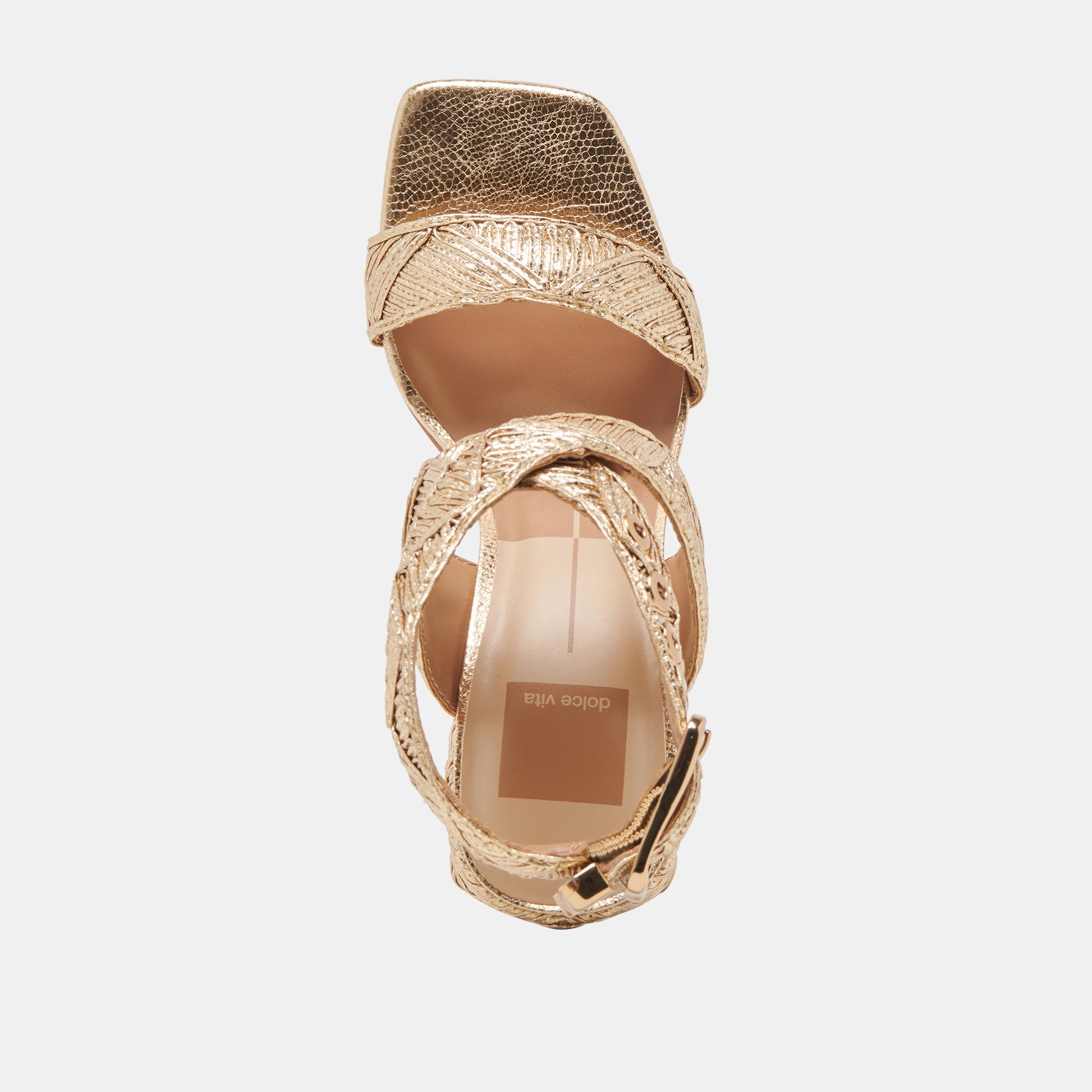 FINNY DECO Gold Woven Heels for Women - Stella Style Elegant High Heels | Perfect for Parties, Weddings & Evening Events