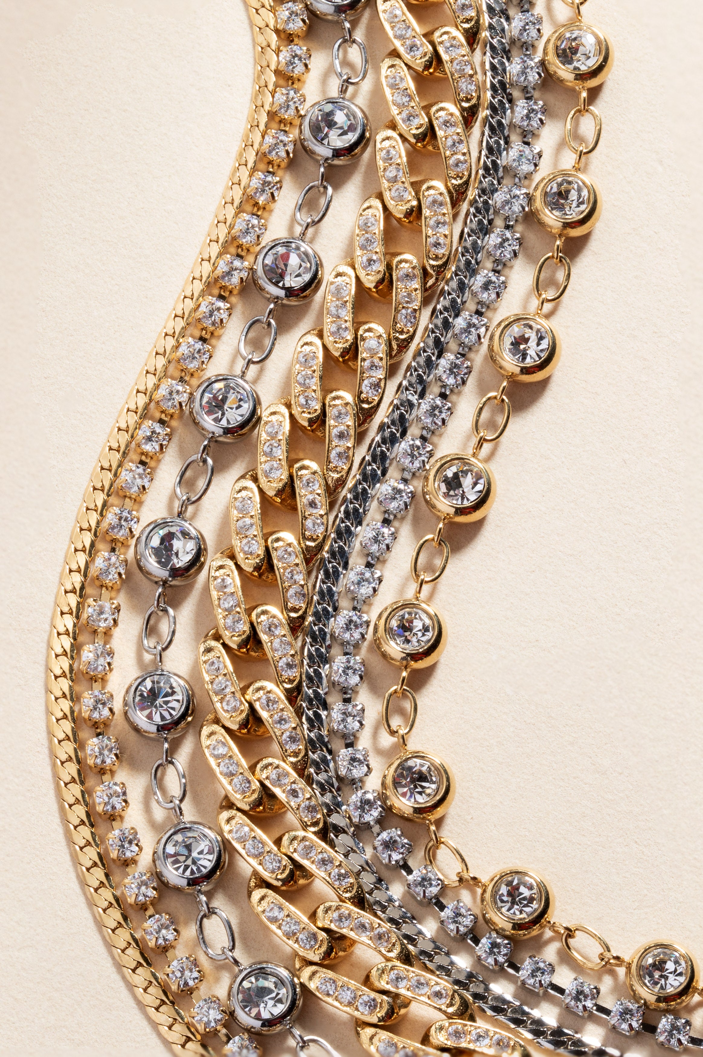 Double Strand Crystal Tennis Chain Bracelet for Women - Elegant Cubic Zirconia Bracelet for Party, Wedding & Evening Wear - Dainty & Sparkling Jewelry Gift