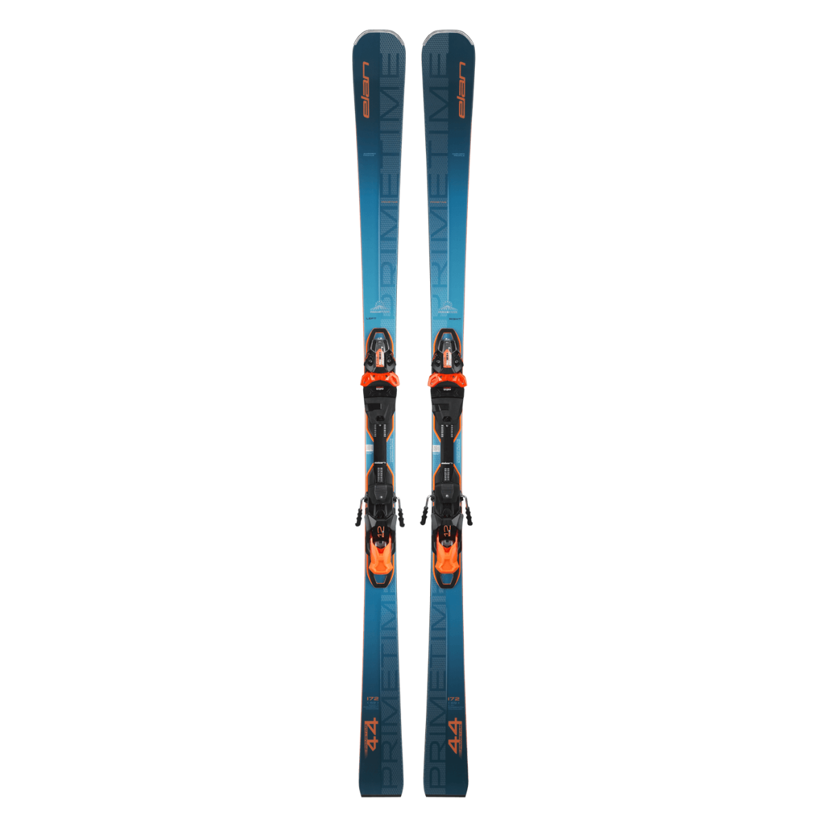Elan PRIMETIME 44 FX Skis with EMX 12.0 DB192319 Bindings 2025 - Perfect for All-Mountain Skiing and Freeride Adventures