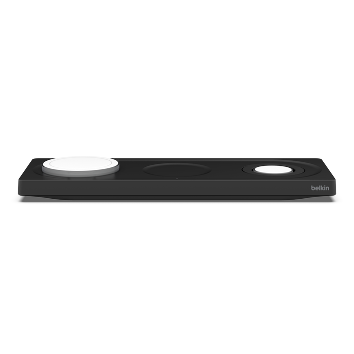 3-in-1 MagSafe Pro Wireless Charging Pad - Fast Charging for iPhone 14/13/12, Apple Watch 7/8/Ultra & AirPods - Sleek Black Design - Perfect for Home, Office & Travel