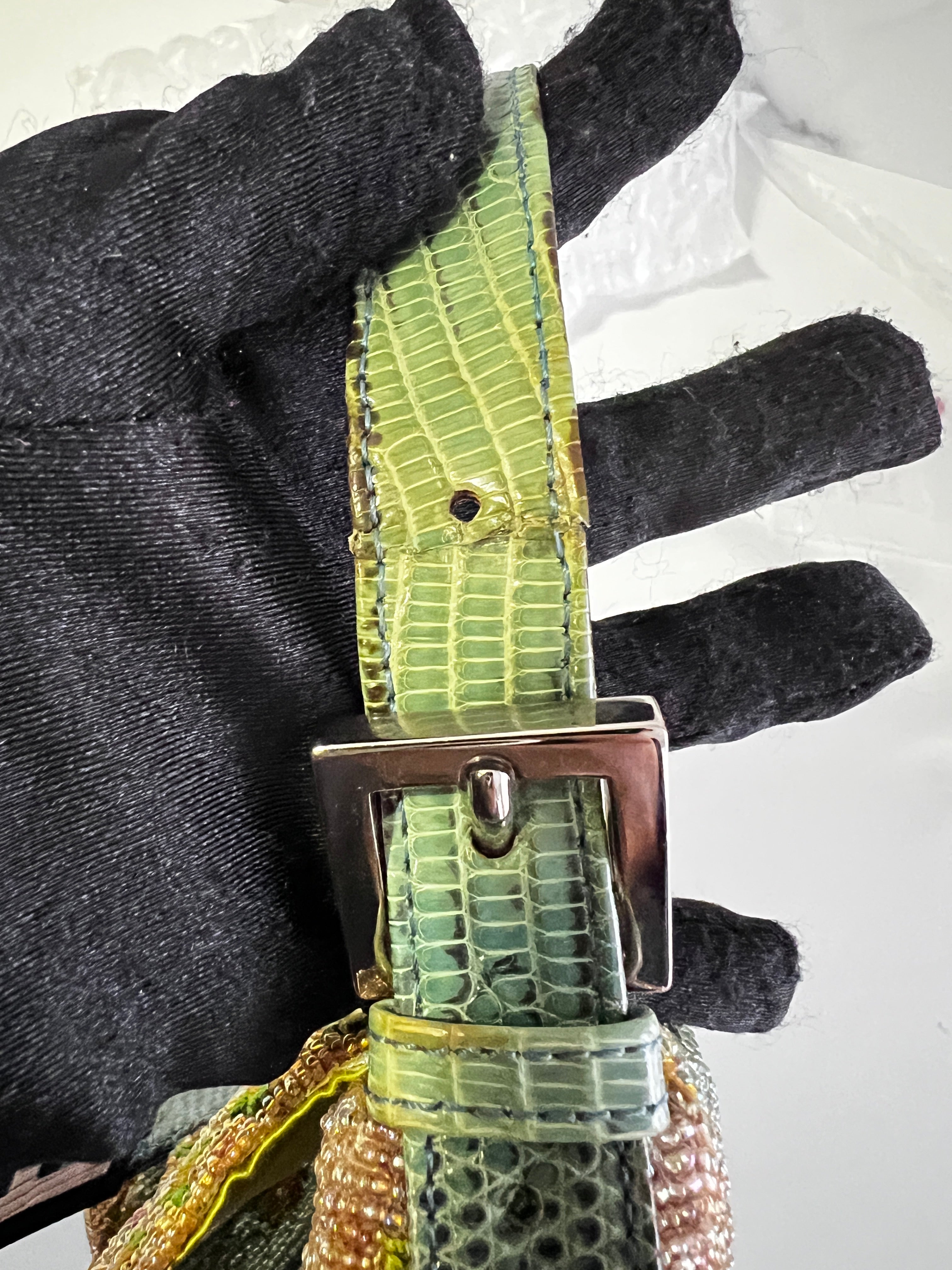 Vintage Fendi Madonna Boho Beaded Embroidered Baguette Bag - Stylish Crossbody Purse for Women, Perfect for Parties, Concerts & Boho Fashion Outfits
