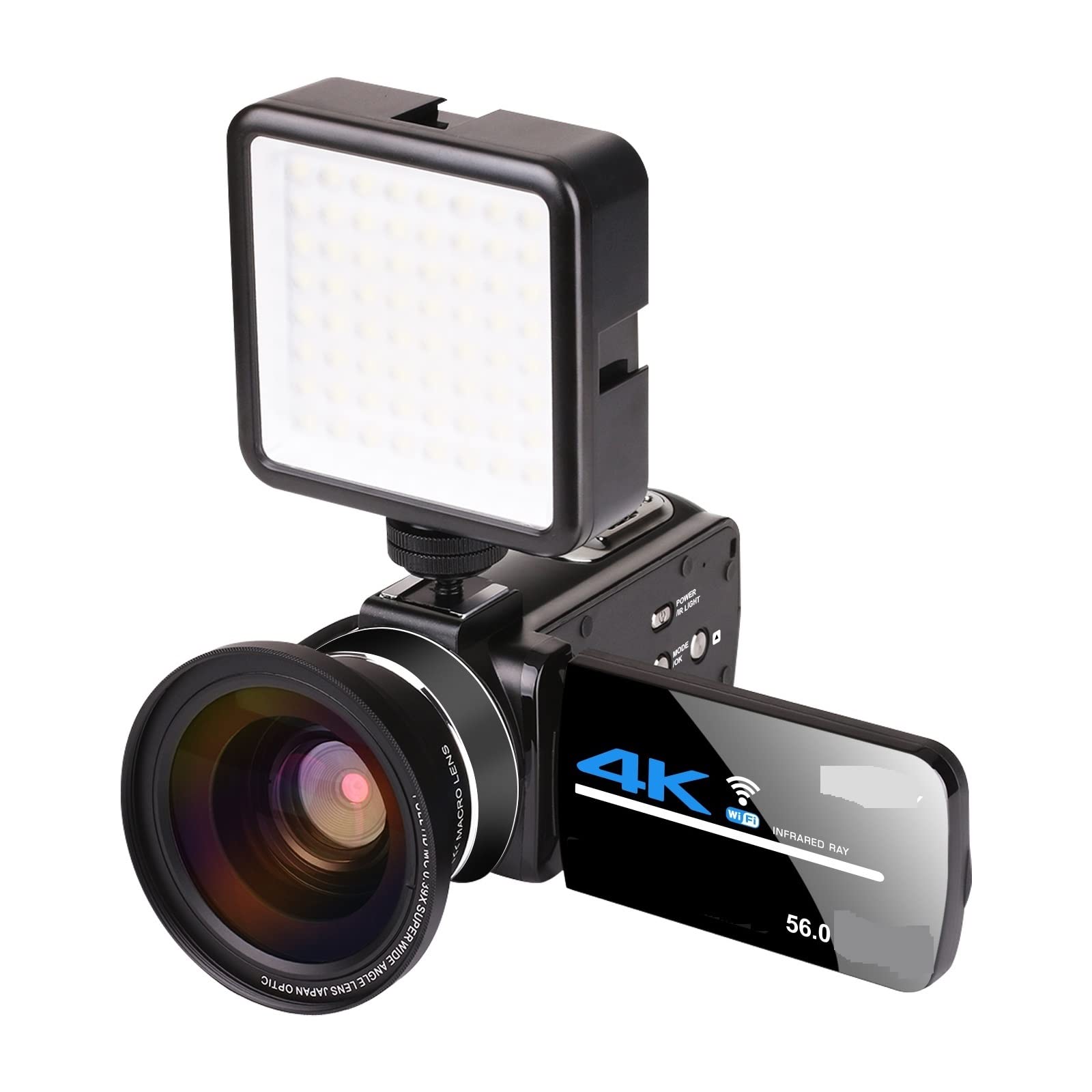 BODORME 4K Video Camera Camcorder with 3.0