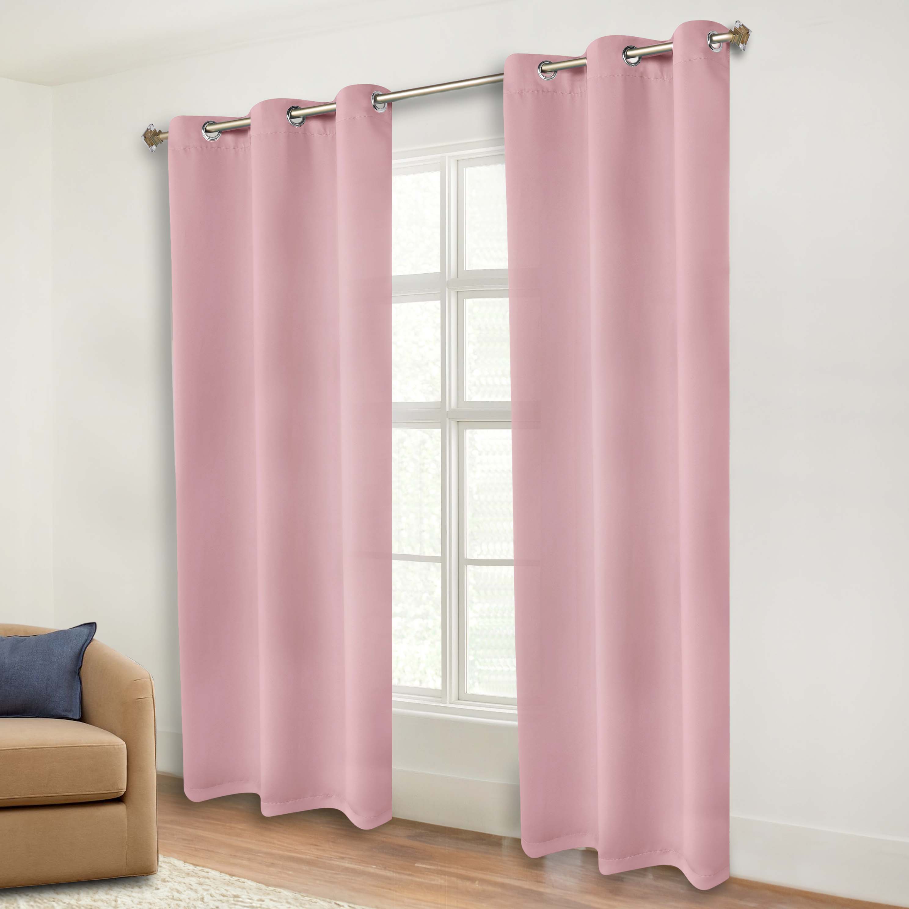 Premium Blackout Curtains Set of 2 - 100% Room Darkening, Machine Washable & Noise Reducing for Bedroom, Nursery & Home Theater