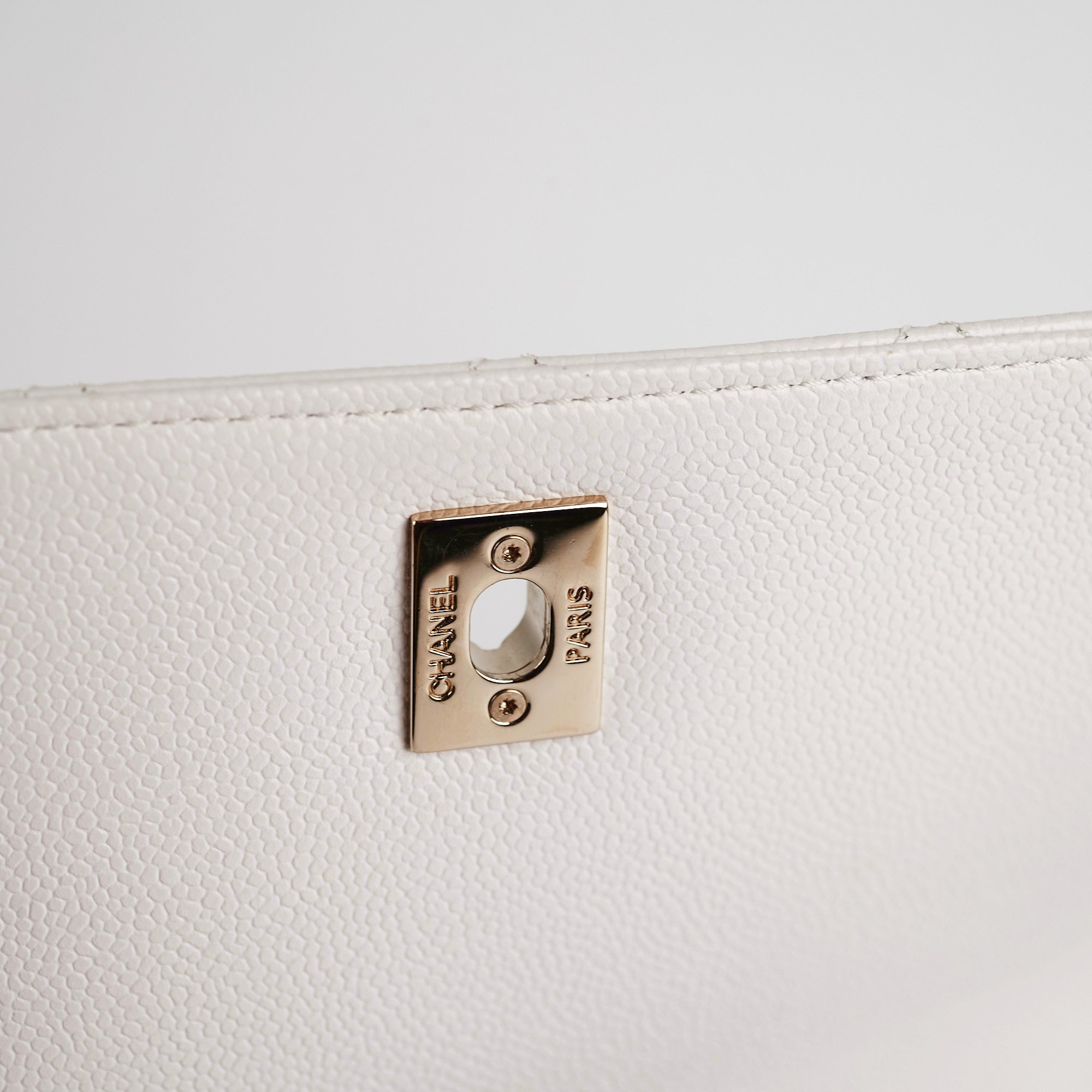 Chanel Business Affinity Small White Caviar Leather Handbag - Luxury Designer Crossbody Bag for Women | Perfect for Work, Travel & Evening Events