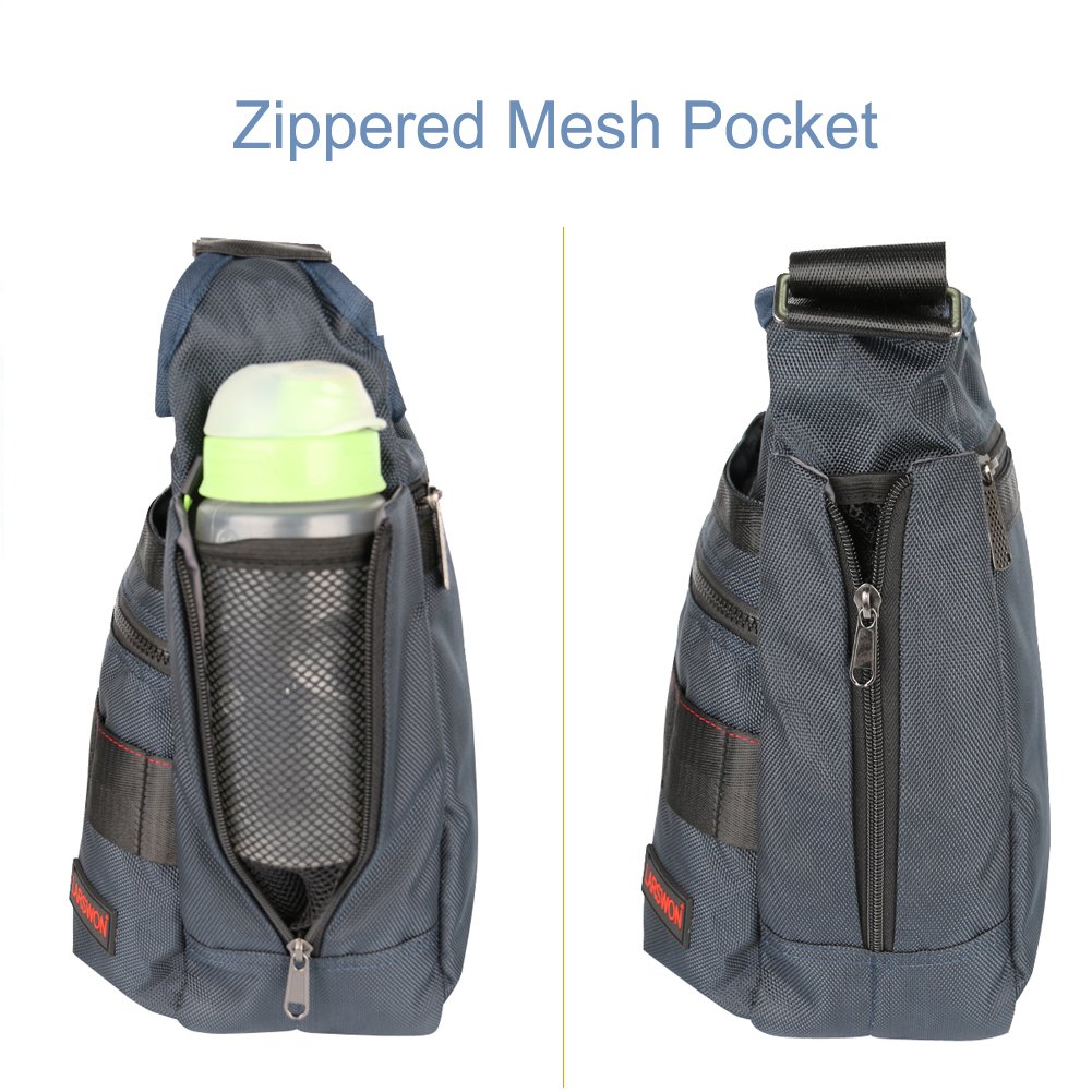 Larswon Vertical Messenger Bag for Men & Women - Blue | Work & Travel