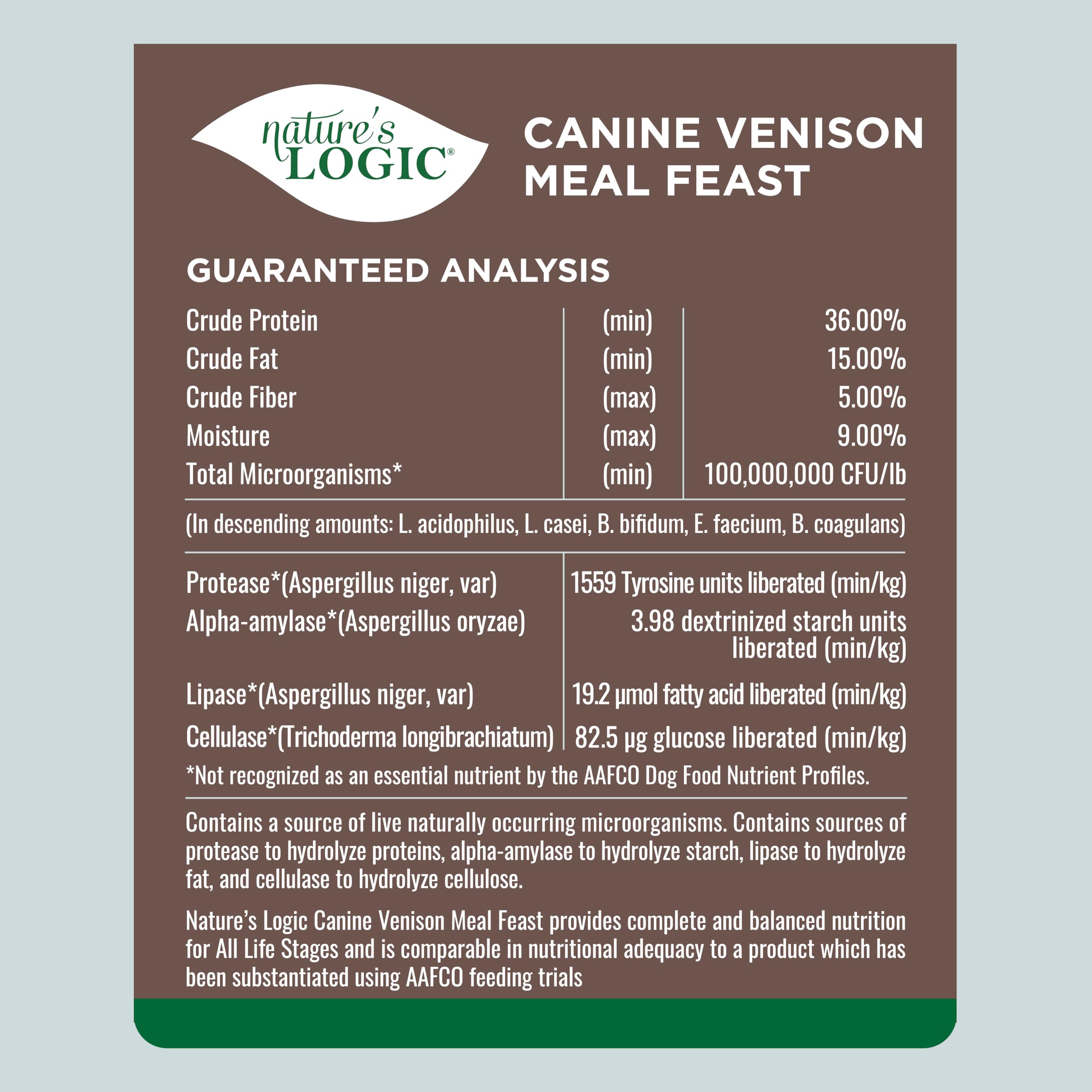 Nature's Logic Venison Dry Dog Food - 4.4 lb Grain-Free Kibble for Adult Dogs | High Protein Natural Pet Food for Sensitive Stomachs | Perfect for Outdoor Adventures & Active Lifestyles