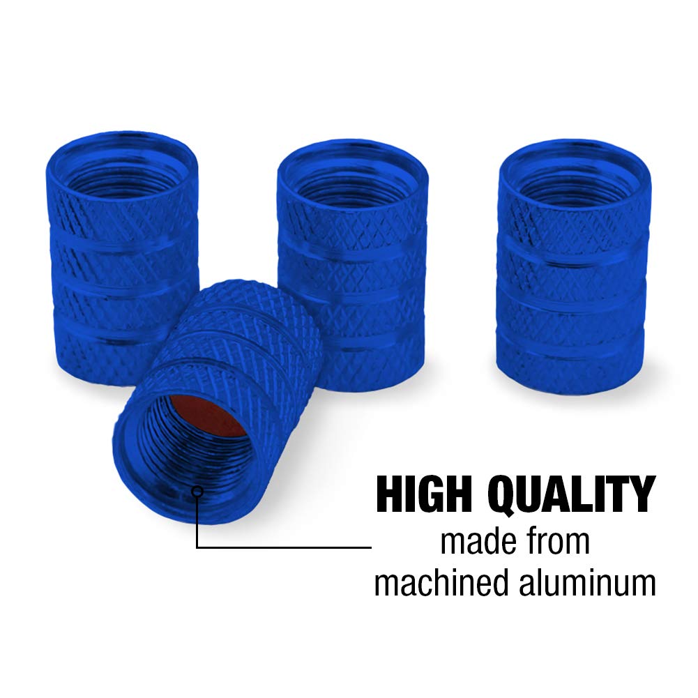 Superman USA American Flag Shield Logo Aluminum Valve Stem Caps - Durable Wheel Accessories for Cars, Trucks & Motorcycles - Perfect for Customizing Your Ride & Showing Patriotism