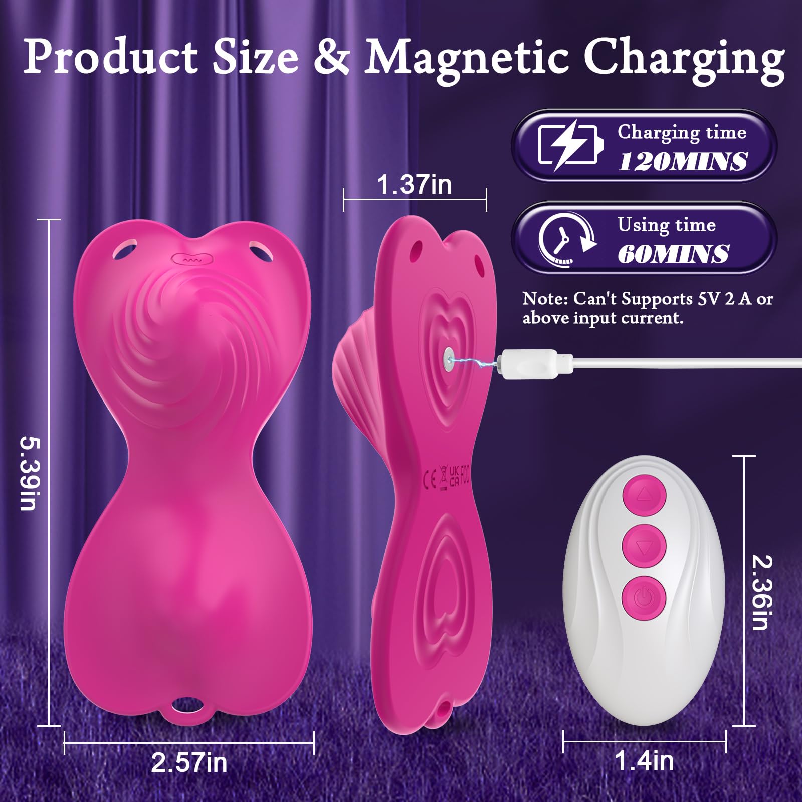 **Wireless Remote Control Vibrator - Dual Motor Clit Stimulator with 18 Vibration Modes, Wearable Butterfly Sex Toy for Women, Hands-Free Pleasure (Pink) – Perfect for Solo Play, Couples & Long-Distance Fun**