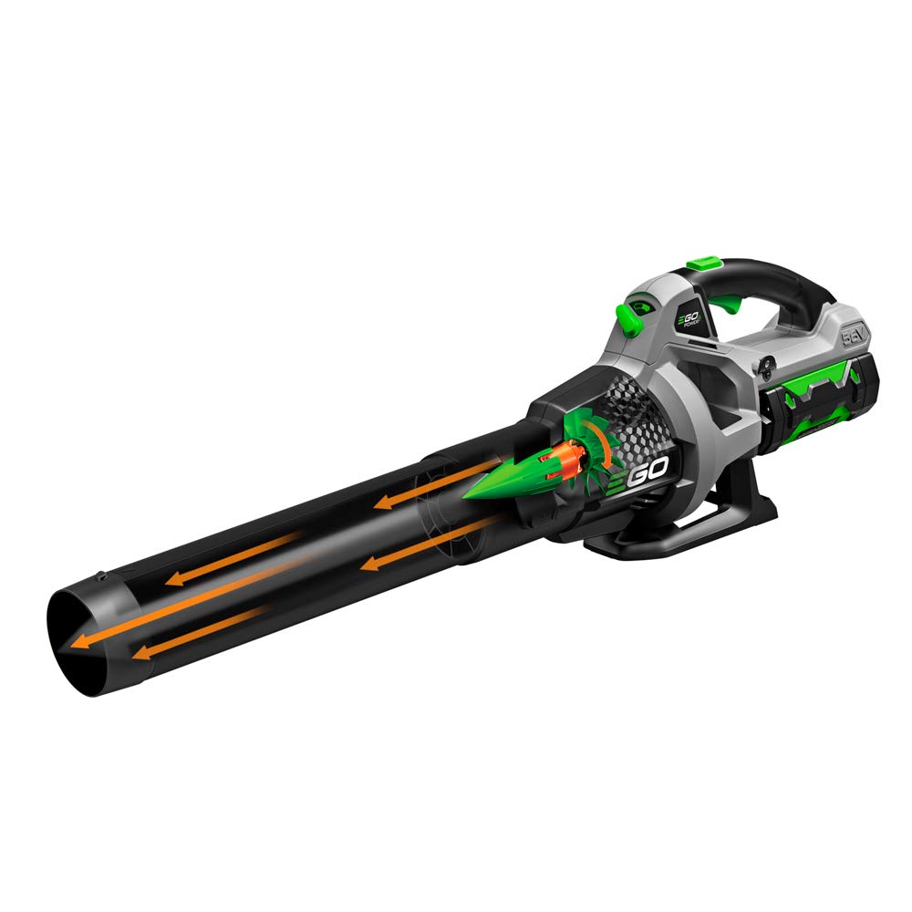 EGO Power+ 56V Cordless Leaf Blower - 530 CFM, 3-Speed Turbo, 2.5Ah Battery & Charger Included | Ideal for Yard Cleanup, Driveway Clearing & Patio Maintenance