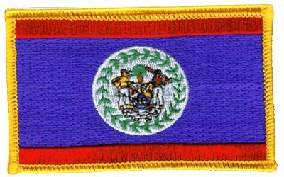 Belize Iron-on Embroidered Patch - Custom Sew-on Badge for Jackets, Hats & Bags - DIY Clothing Decoration for Denim, Backpacks & Uniforms - Perfect for Bikers, Students & Fashion Enthusiasts