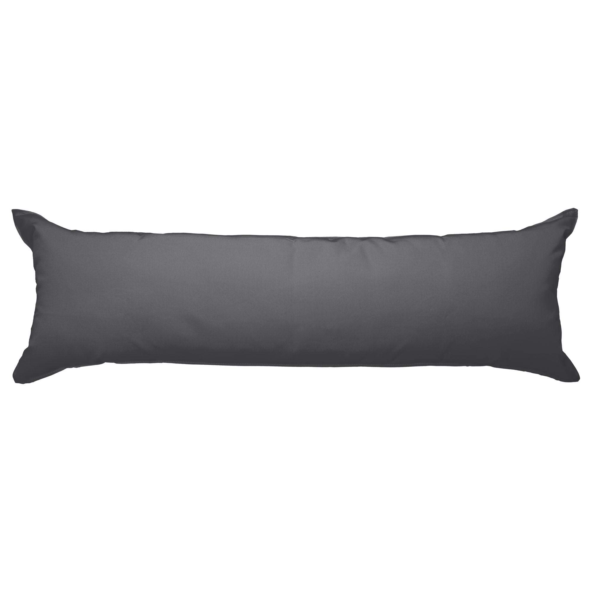 Original Pawleys Island B-CH-Long Hammock Pillow - Premium Canvas Charcoal Cushion for Outdoor Lounging, Patio Relaxation & Backyard Comfort