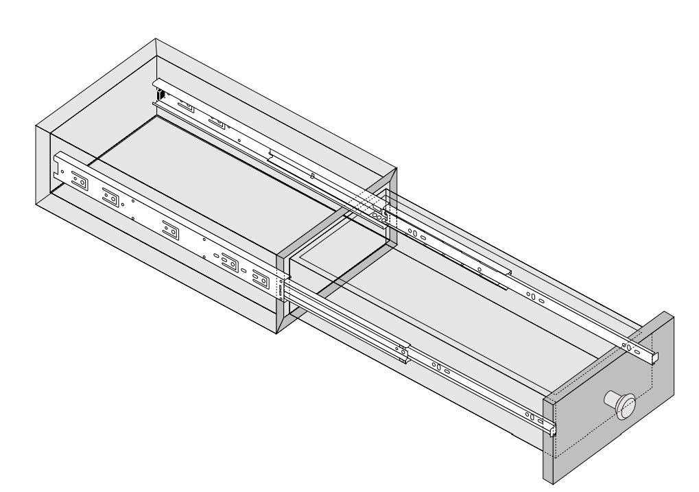 Pandora Soft-Close Ball Bearing Drawer Slides Full Extension 12-24 Inches - Heavy Duty Kitchen & Closet Cabinet Slides for Smooth Quiet Operation (22 Inch, 1 Pair) - Perfect for Kitchen Cabinets, Wardrobes, Office Furniture & Storage Shelves