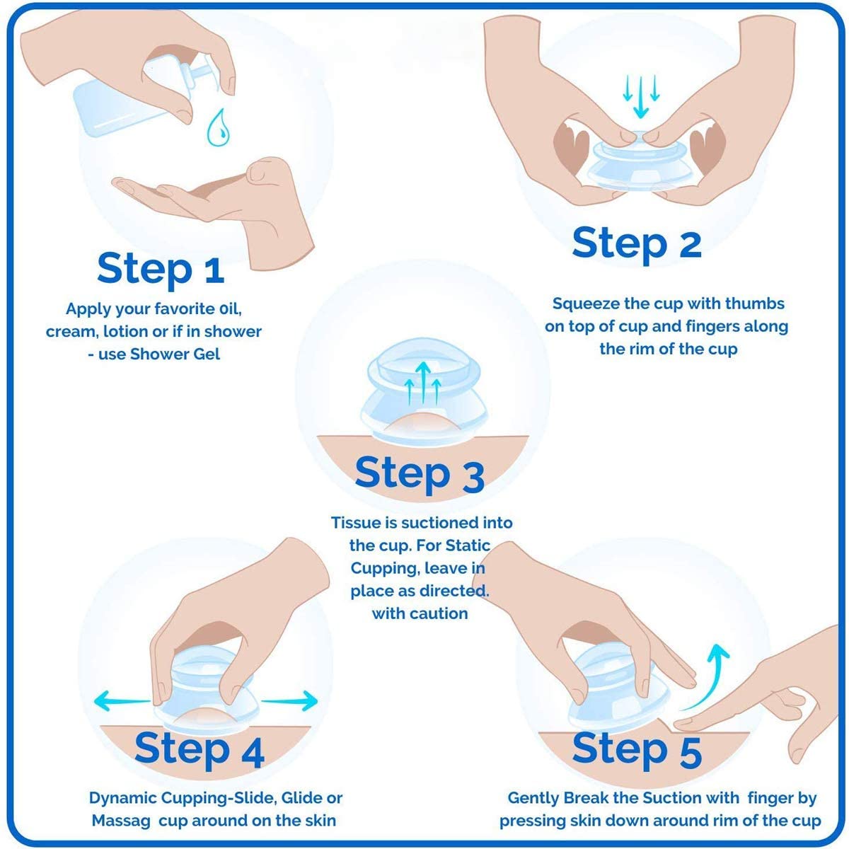 Premium Silicone Cupping Therapy Set (2 Cups, Small Size) - Vacuum Suction Massage Cups for Pain Relief & Muscle Relaxation - Perfect for Home Spa, Physical Therapy & Holistic Wellness