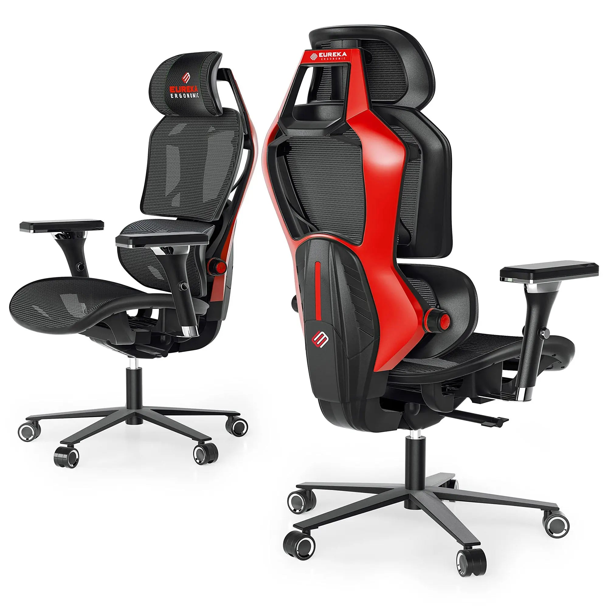 Typhon Hybrid Ergonomic Gaming Chair - Adjustable Lumbar Support & Headrest for PC, Office & Console Gaming - Comfortable Racing Style Chair for Long Hours of Work or Play